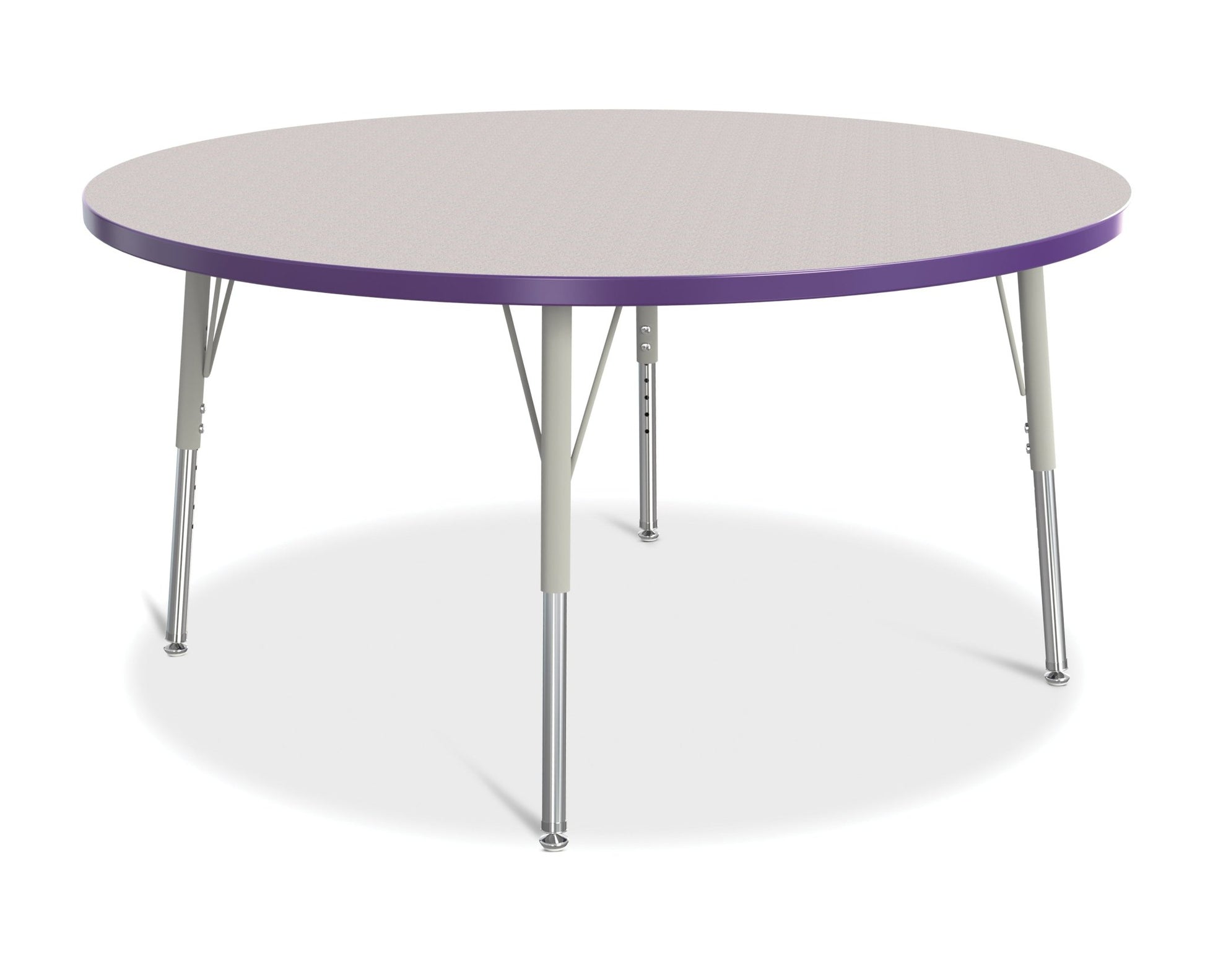Jonti-Craft Round Elementary Activity Table Laminate Top 48" Diameter - Height Adjustable Legs (15" - 24") - SchoolOutlet