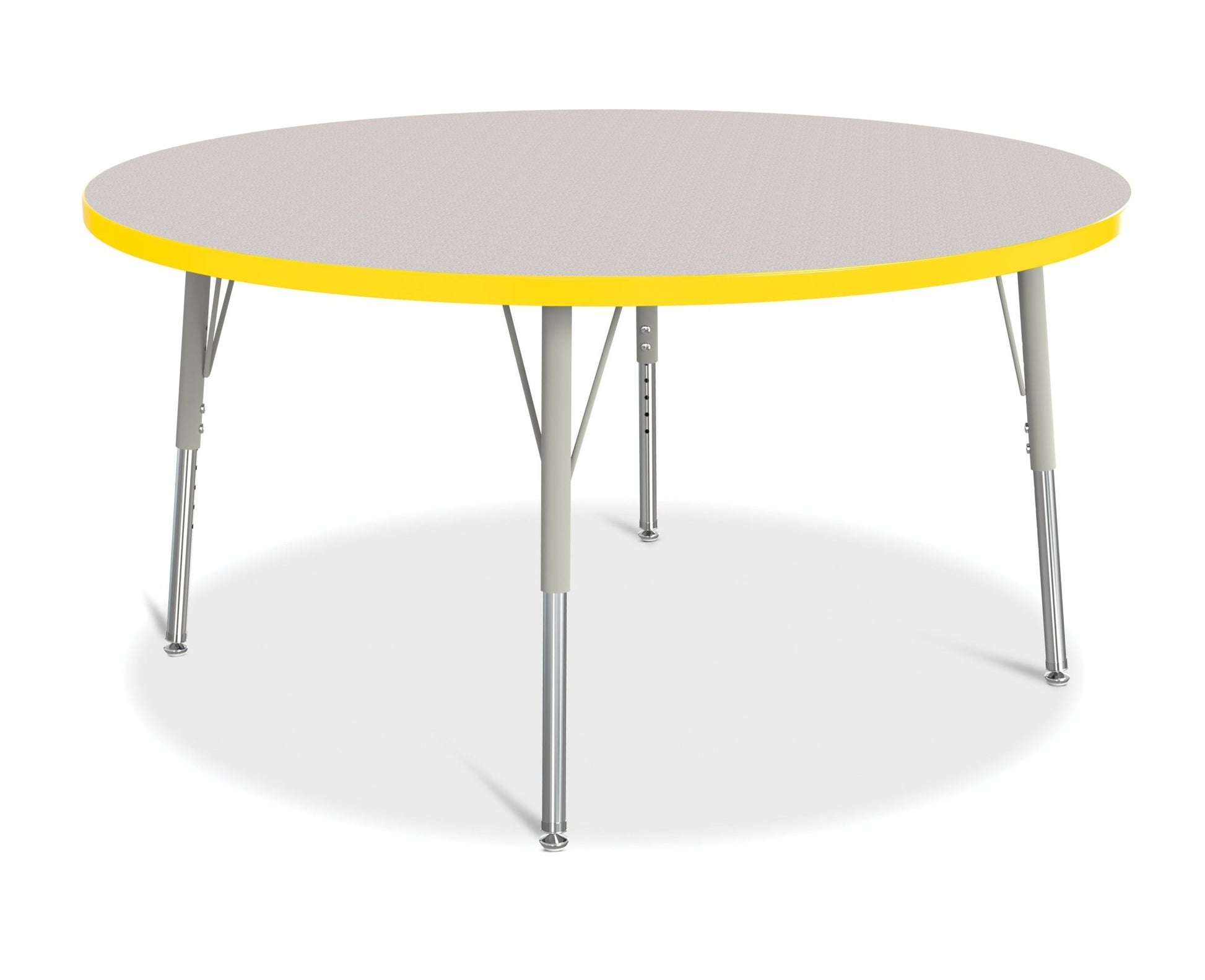 Jonti-Craft Round Elementary Activity Table Laminate Top 48" Diameter - Height Adjustable Legs (15" - 24") - SchoolOutlet