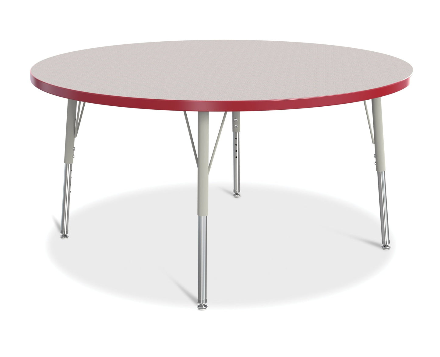 Jonti-Craft Round Elementary Activity Table Laminate Top 48" Diameter - Height Adjustable Legs (15" - 24") - SchoolOutlet