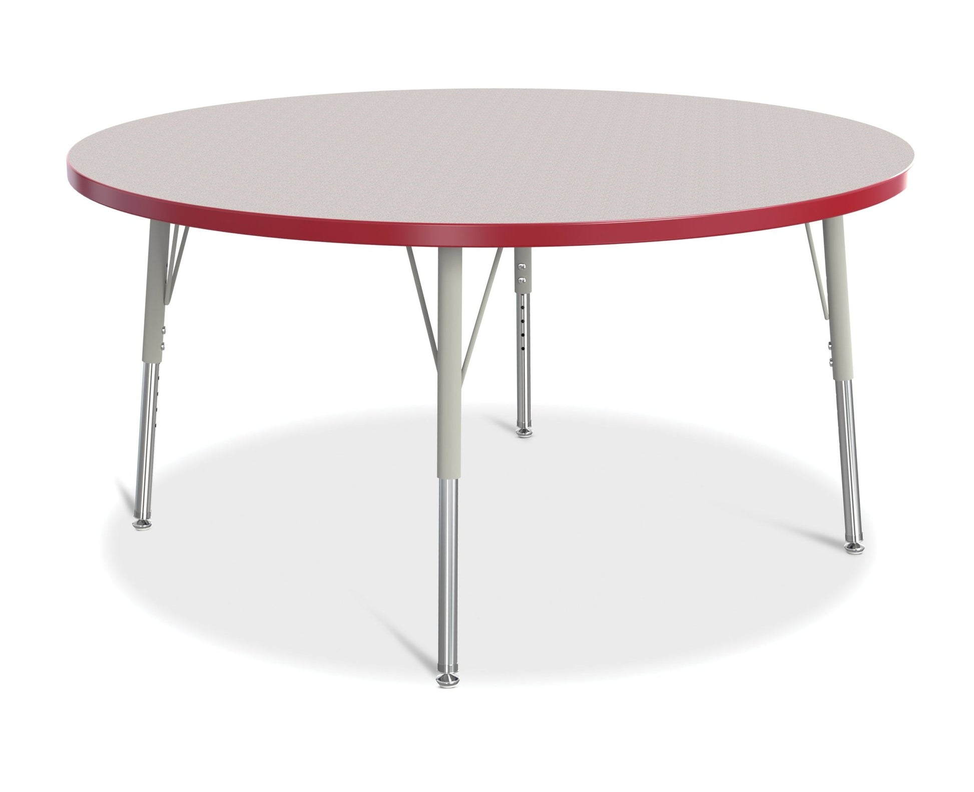 Jonti-Craft Round Elementary Activity Table Laminate Top 48" Diameter - Height Adjustable Legs (15" - 24") - SchoolOutlet