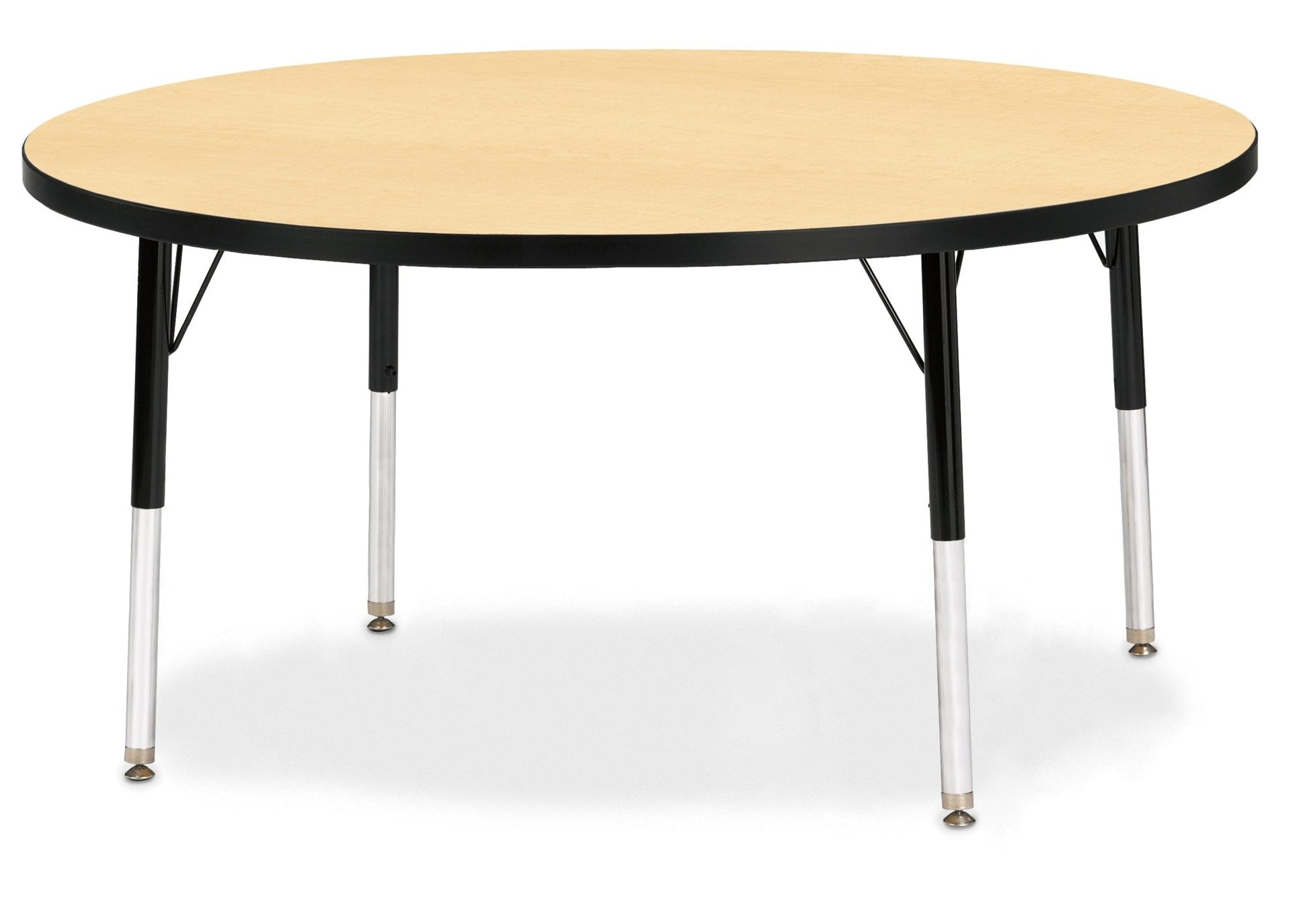 Jonti-Craft Round Elementary Activity Table Laminate Top 48" Diameter - Height Adjustable Legs (15" - 24") - SchoolOutlet