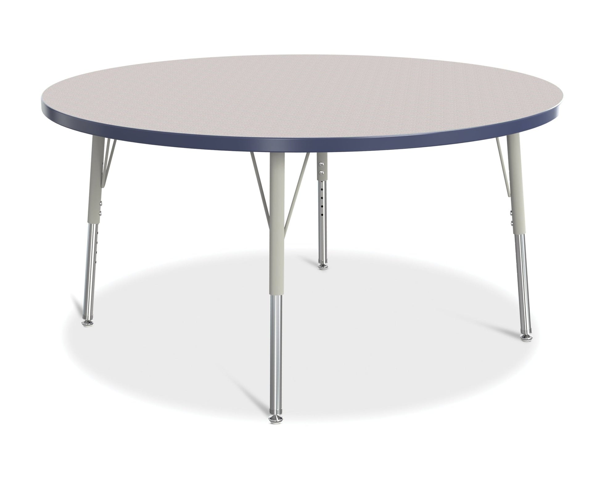 Jonti-Craft Round Elementary Activity Table Laminate Top 48" Diameter - Height Adjustable Legs (15" - 24") - SchoolOutlet