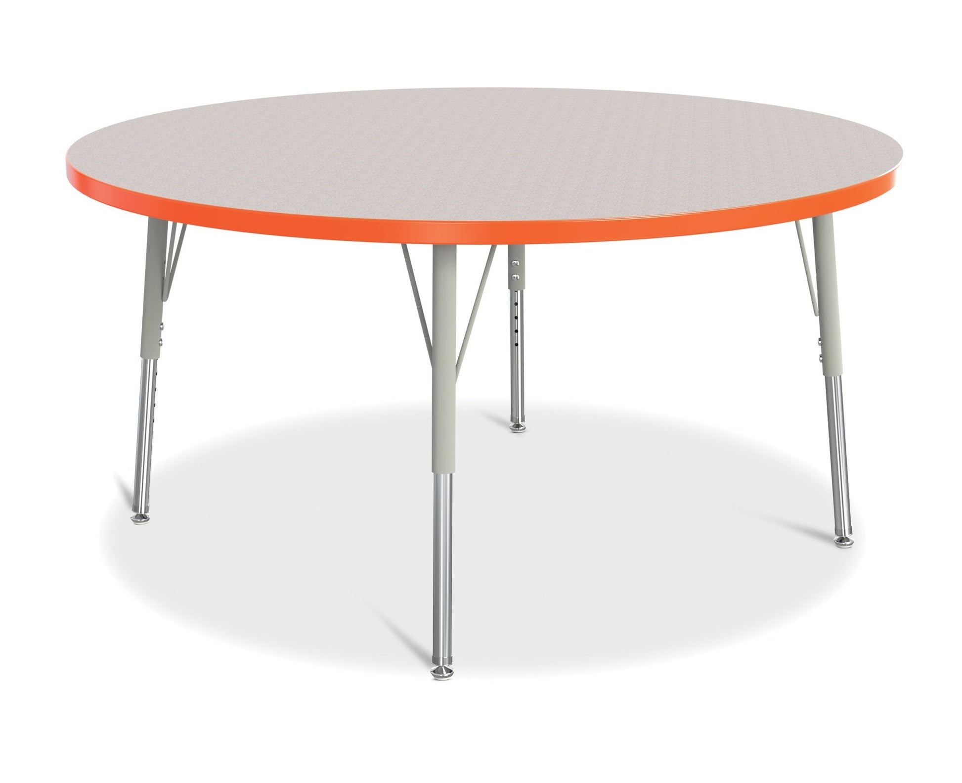Jonti-Craft Round Elementary Activity Table Laminate Top 48" Diameter - Height Adjustable Legs (15" - 24") - SchoolOutlet