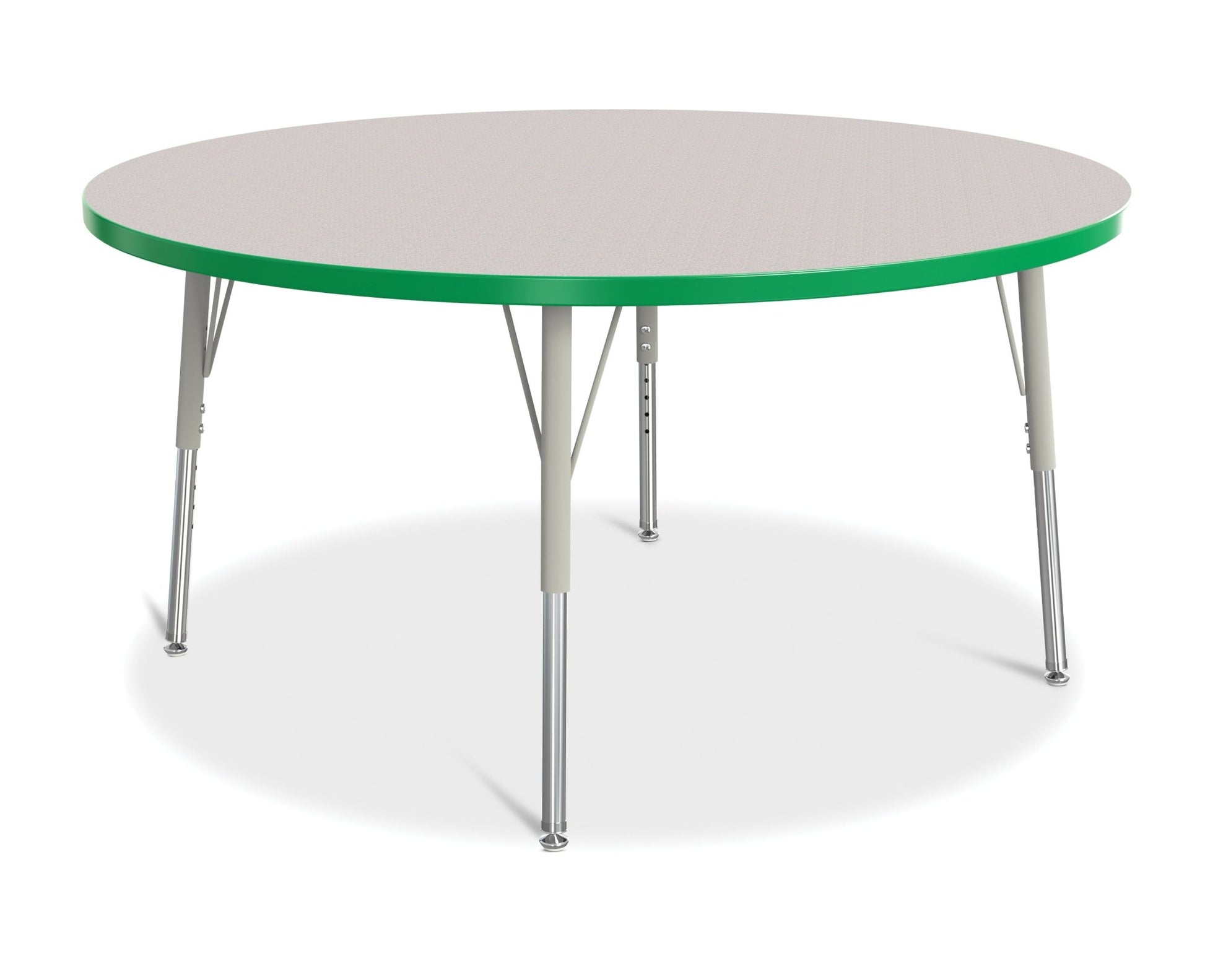 Jonti-Craft Round Elementary Activity Table Laminate Top 48" Diameter - Height Adjustable Legs (15" - 24") - SchoolOutlet