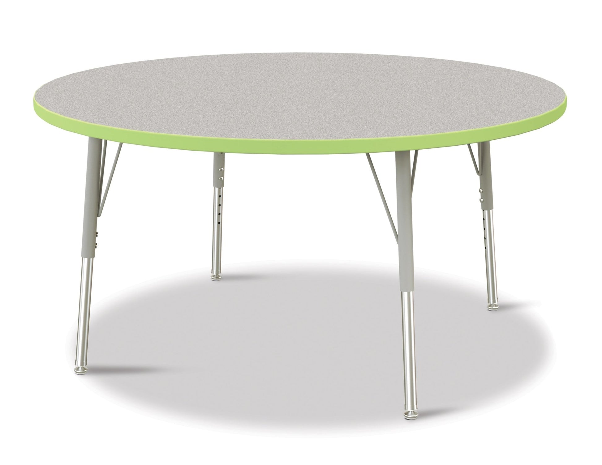 Jonti-Craft Round Elementary Activity Table Laminate Top 48" Diameter - Height Adjustable Legs (15" - 24") - SchoolOutlet