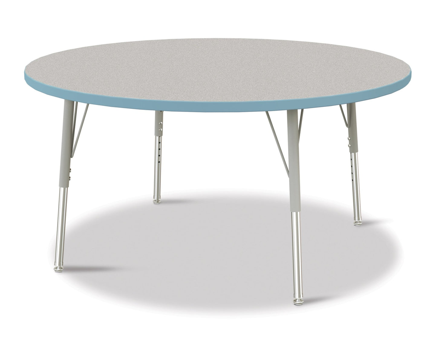 Jonti-Craft Round Elementary Activity Table Laminate Top 48" Diameter - Height Adjustable Legs (15" - 24") - SchoolOutlet