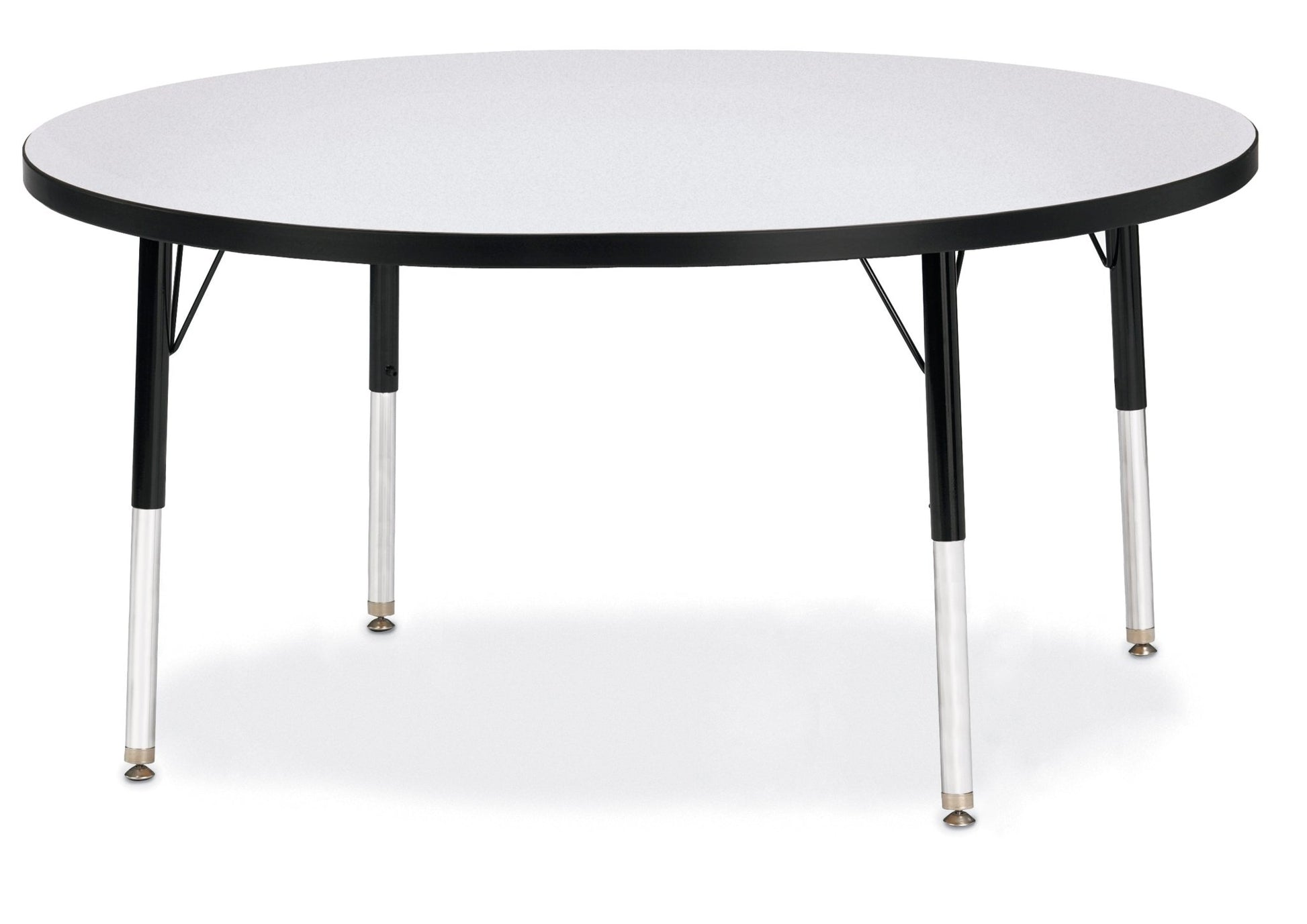 Jonti-Craft Round Elementary Activity Table Laminate Top 48" Diameter - Height Adjustable Legs (15" - 24") - SchoolOutlet