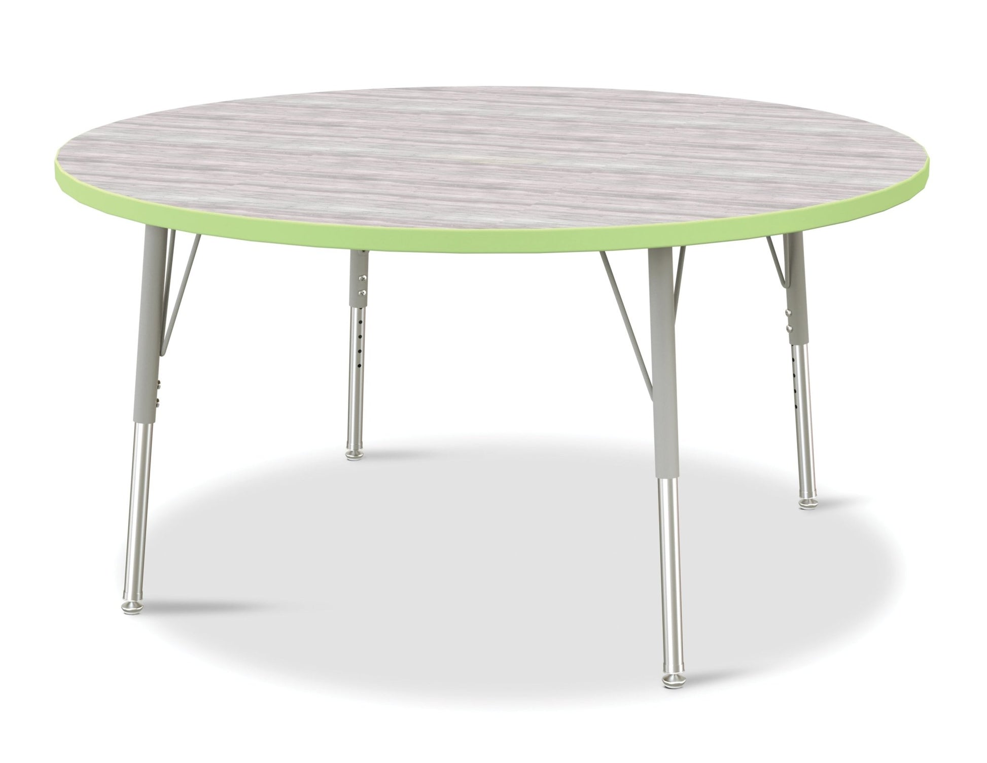 Jonti-Craft Round Elementary Activity Table Laminate Top 48" Diameter - Height Adjustable Legs (15" - 24") - SchoolOutlet