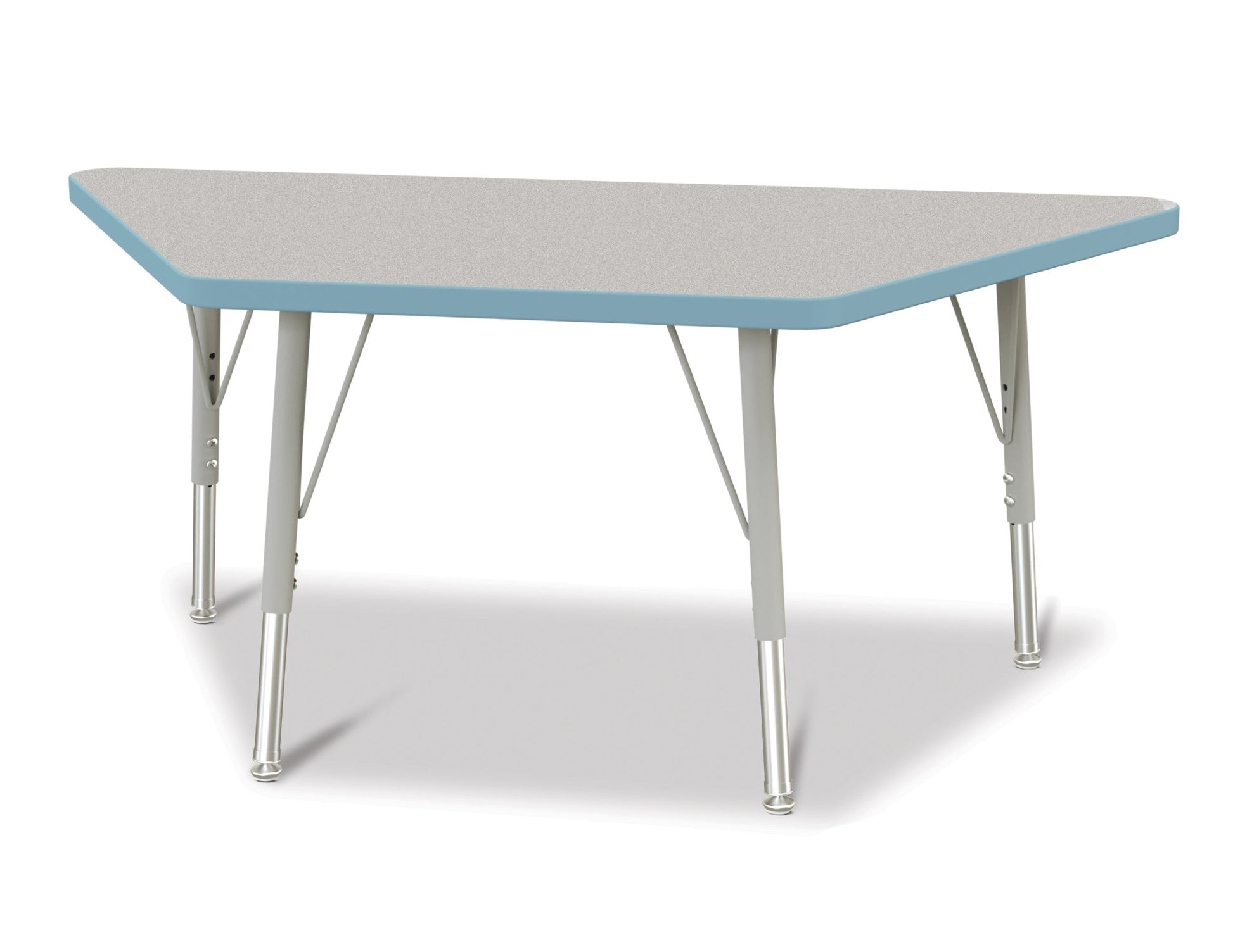 Jonti-Craft Trapezoid Elementary Activity Table with Heavy Duty Laminate Top (24" x 48") Height Adjustable Legs (15" - 24") - SchoolOutlet