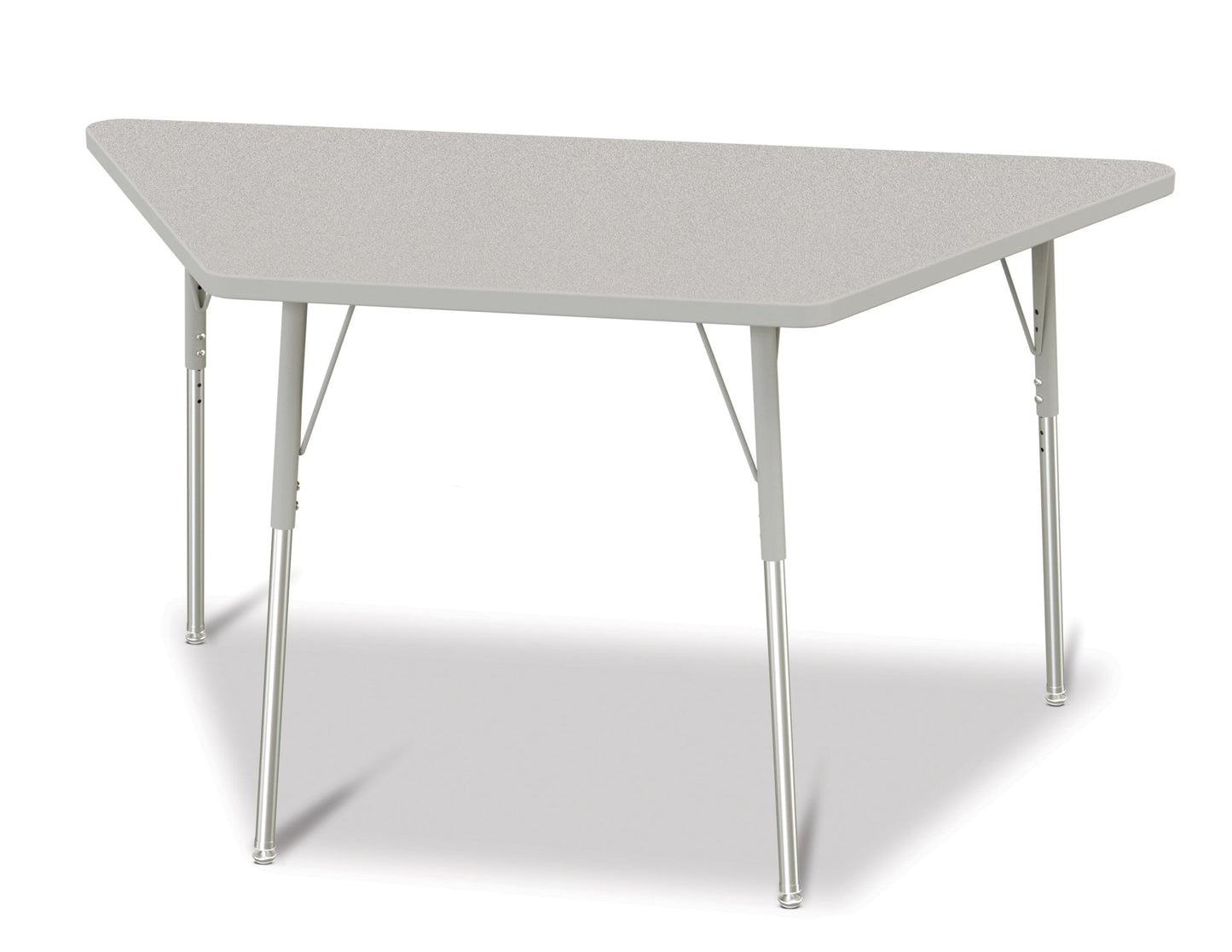 Jonti-Craft Trapezoid Activity Table with Heavy Duty Laminate Top (30" x 60") Height Adjustable Legs - 4th Grade to Adult - SchoolOutlet