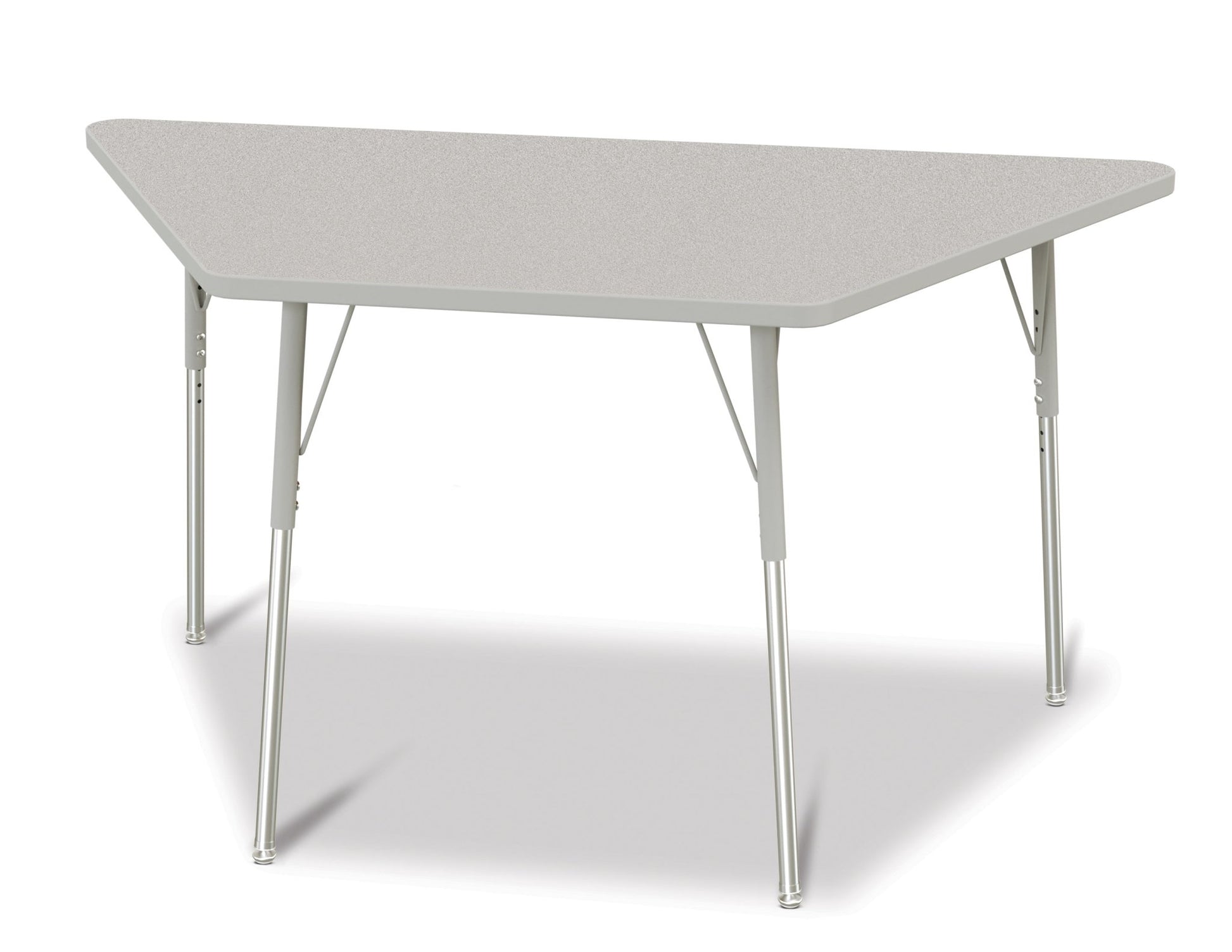 Jonti-Craft Trapezoid Activity Table with Heavy Duty Laminate Top (30" x 60") Height Adjustable Legs - 4th Grade to Adult - SchoolOutlet