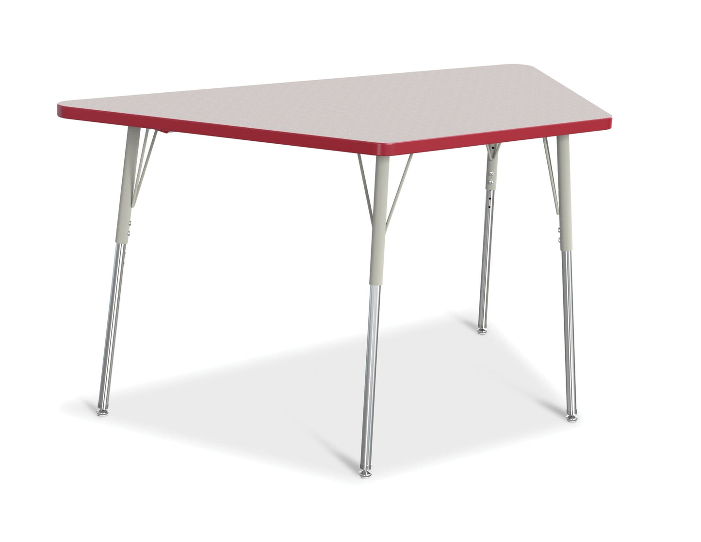 Jonti-Craft Trapezoid Activity Table with Heavy Duty Laminate Top (30" x 60") Height Adjustable Legs - 4th Grade to Adult - SchoolOutlet