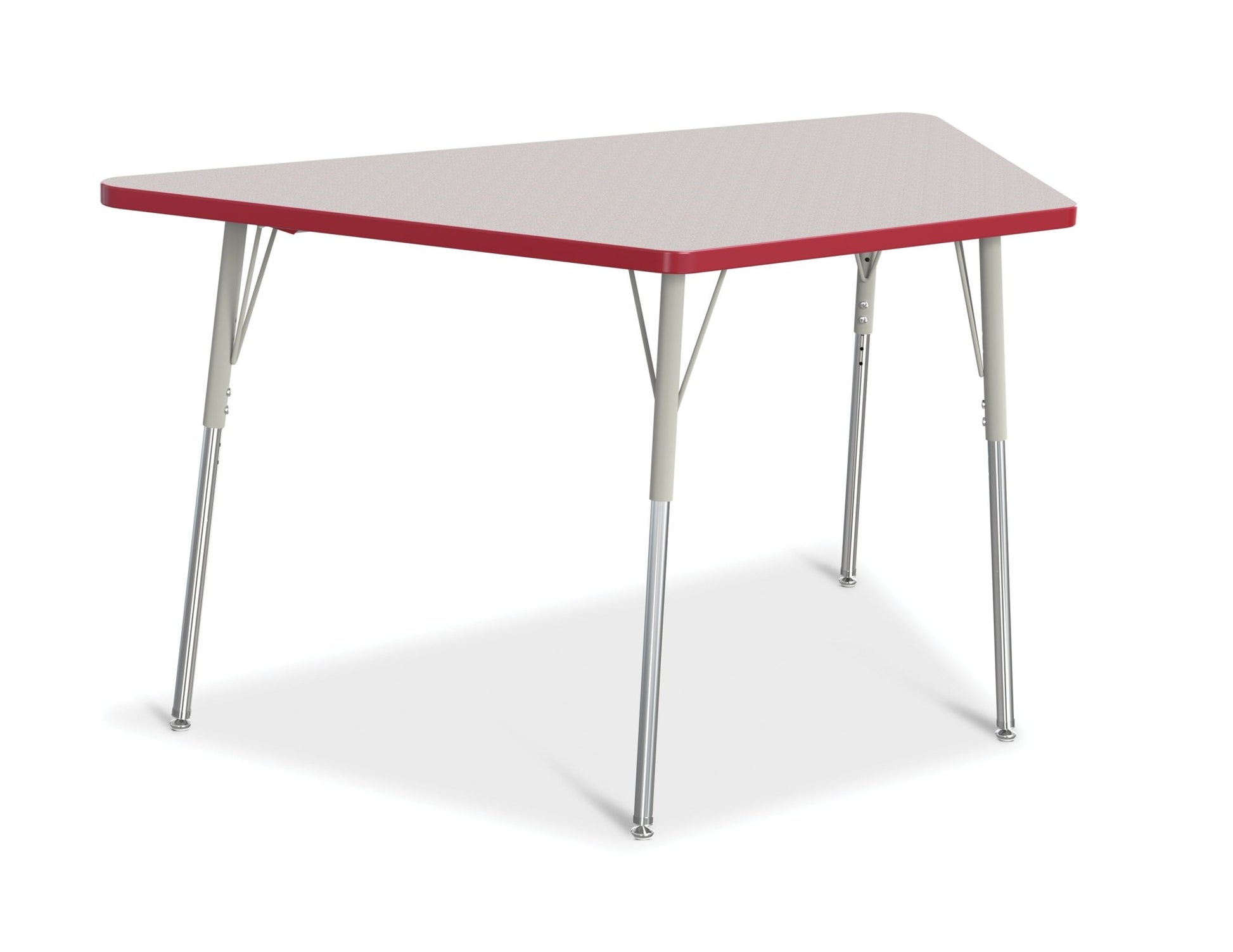 Jonti-Craft Trapezoid Activity Table with Heavy Duty Laminate Top (30" x 60") Height Adjustable Legs - 4th Grade to Adult - SchoolOutlet