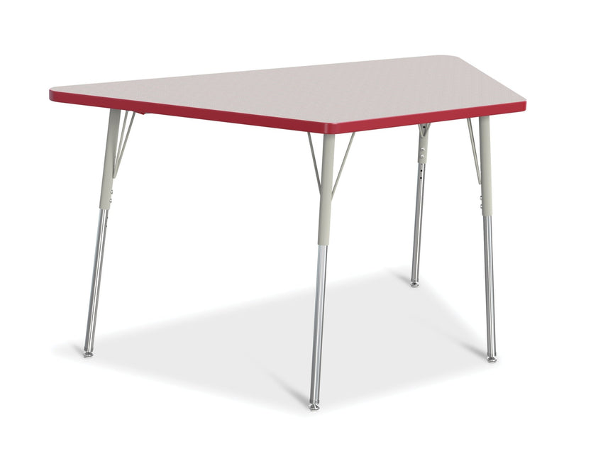 Jonti-Craft Trapezoid Activity Table with Heavy Duty Laminate Top (30" x 60") Height Adjustable Legs - 4th Grade to Adult - SchoolOutlet
