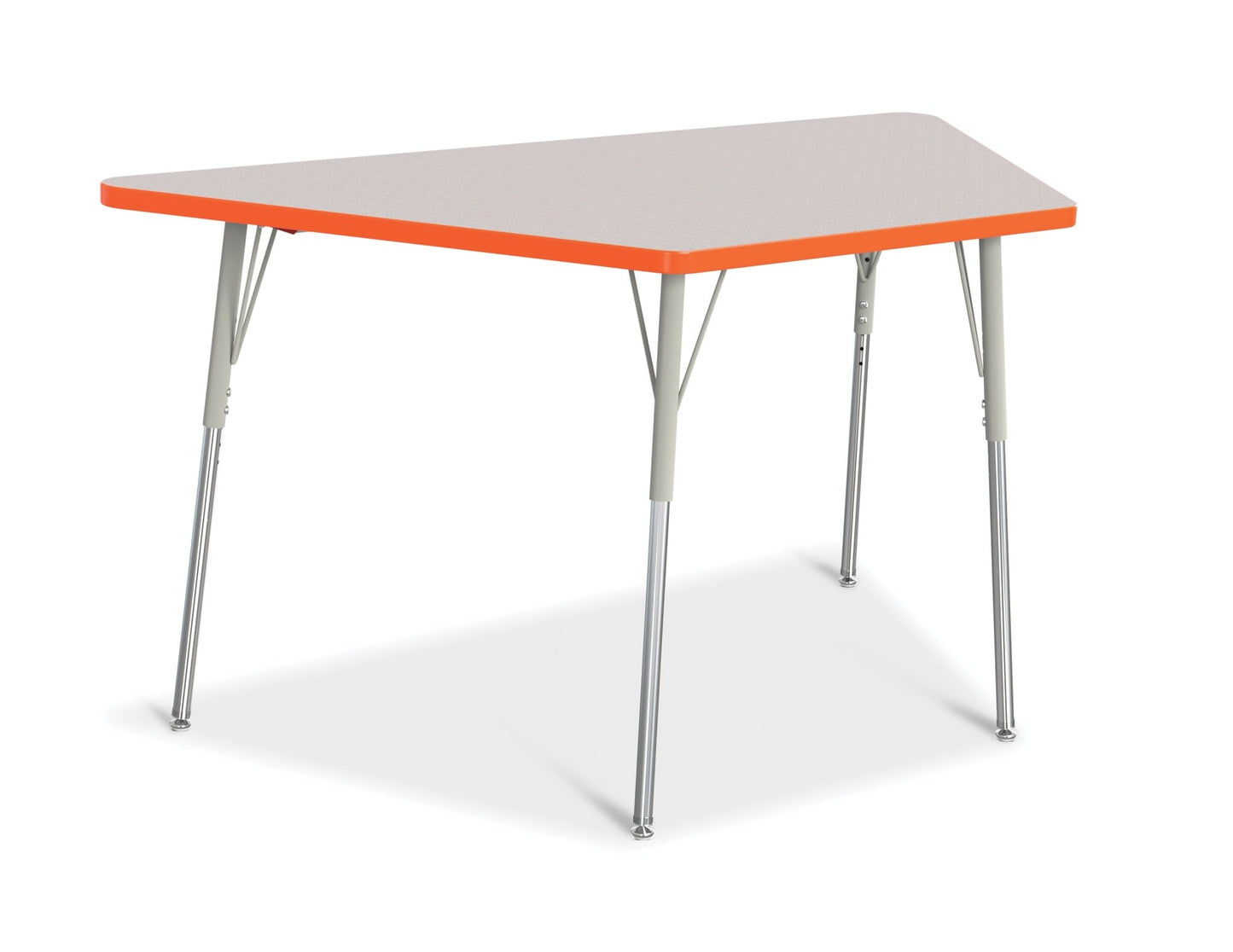 Jonti-Craft Trapezoid Activity Table with Heavy Duty Laminate Top (30" x 60") Height Adjustable Legs - 4th Grade to Adult - SchoolOutlet