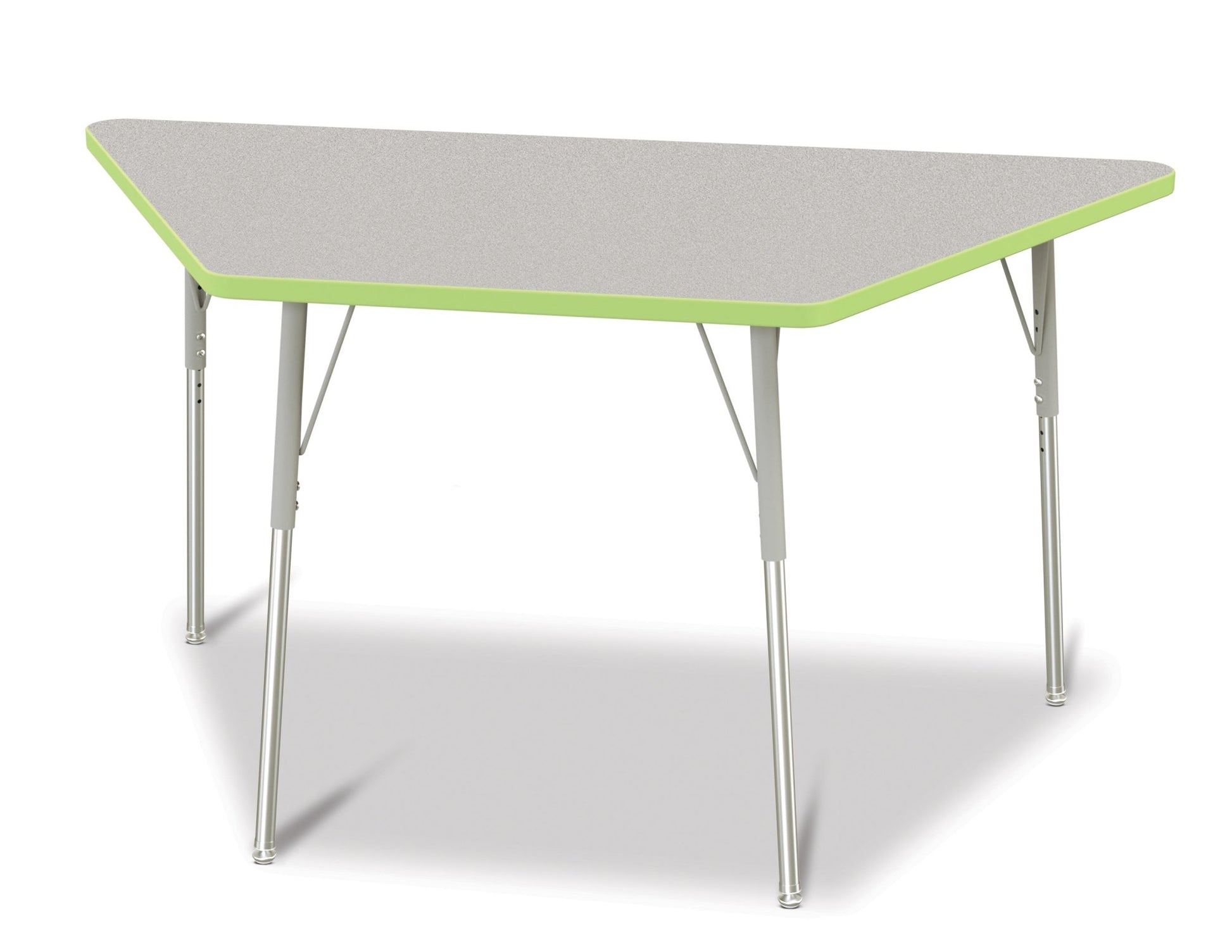 Jonti-Craft Trapezoid Activity Table with Heavy Duty Laminate Top (30" x 60") Height Adjustable Legs - 4th Grade to Adult - SchoolOutlet