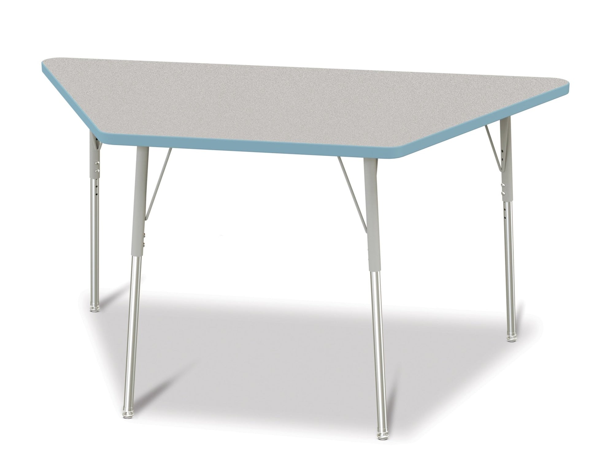 Jonti-Craft Trapezoid Activity Table with Heavy Duty Laminate Top (30" x 60") Height Adjustable Legs - 4th Grade to Adult - SchoolOutlet