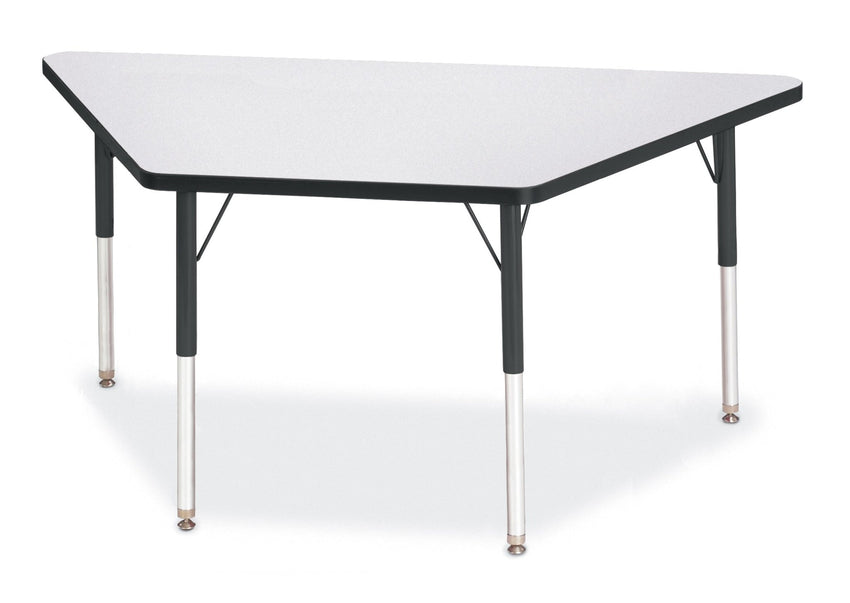 Jonti-Craft Trapezoid Activity Table with Heavy Duty Laminate Top (30" x 60") Height Adjustable Legs - 4th Grade to Adult - SchoolOutlet