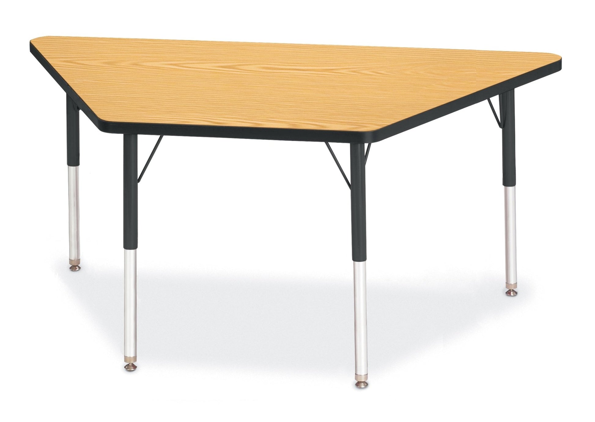 Jonti-Craft Trapezoid Activity Table with Heavy Duty Laminate Top (30" x 60") Height Adjustable Legs - 4th Grade to Adult - SchoolOutlet