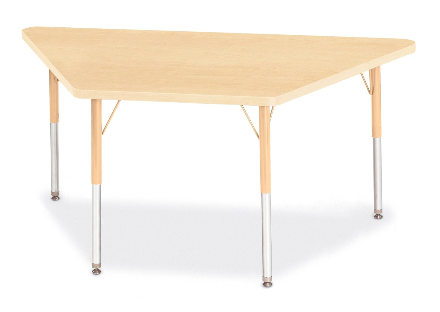 Jonti-Craft Trapezoid Activity Table with Heavy Duty Laminate Top (30" x 60") Height Adjustable Legs - 4th Grade to Adult - SchoolOutlet