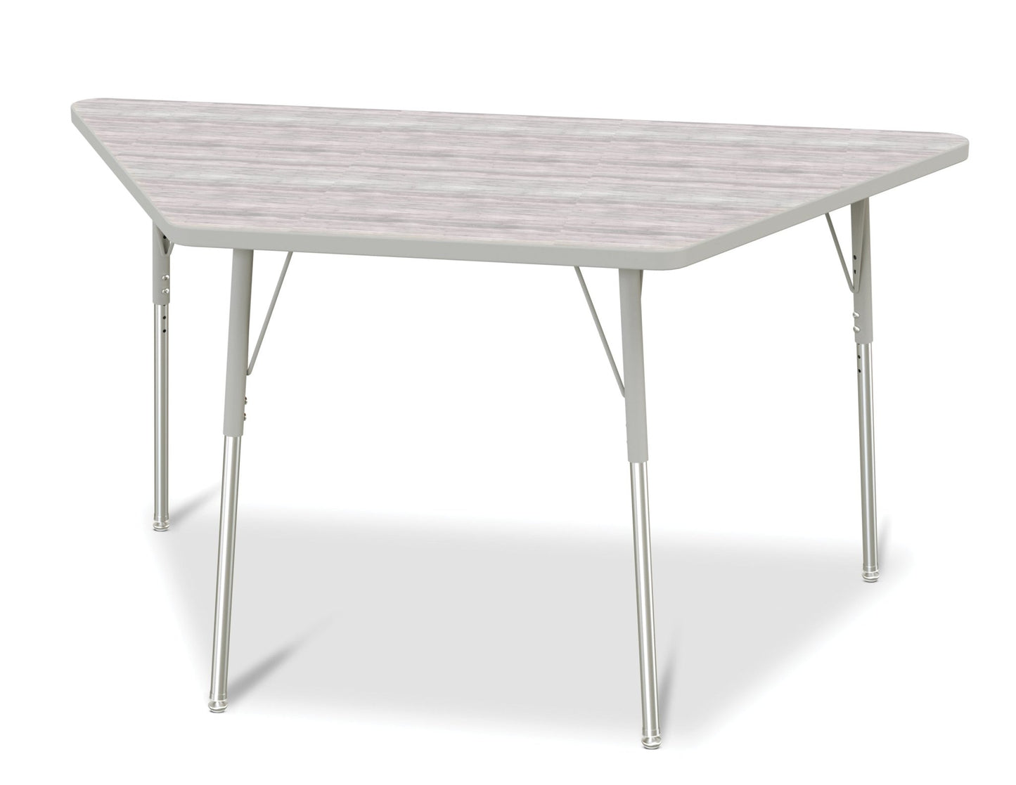 Jonti-Craft Trapezoid Activity Table with Heavy Duty Laminate Top (30" x 60") Height Adjustable Legs - 4th Grade to Adult - SchoolOutlet