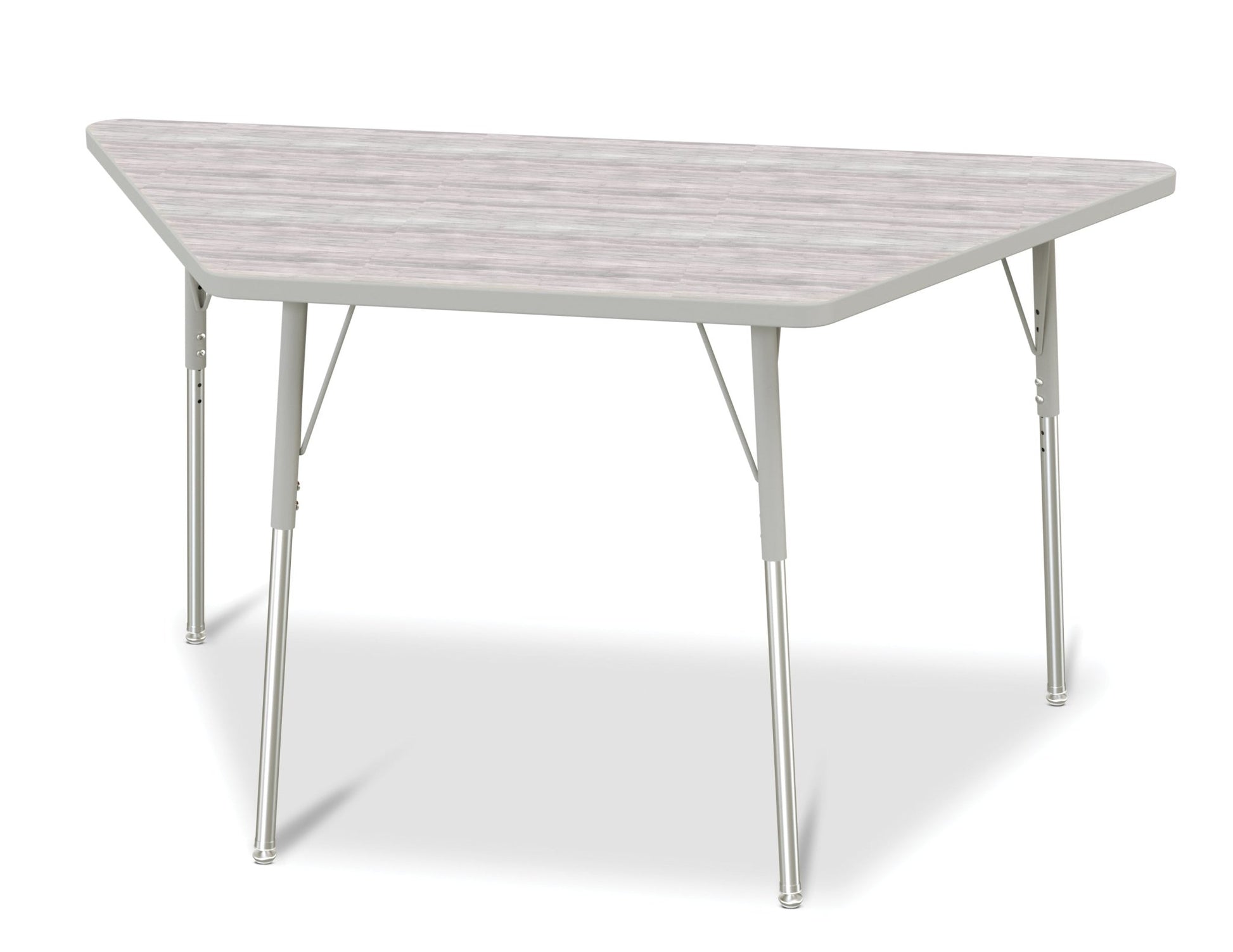 Jonti-Craft Trapezoid Activity Table with Heavy Duty Laminate Top (30" x 60") Height Adjustable Legs - 4th Grade to Adult - SchoolOutlet