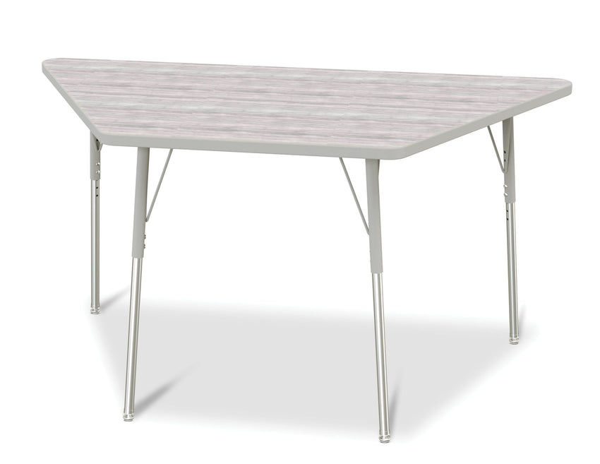 Jonti-Craft Trapezoid Activity Table with Heavy Duty Laminate Top (30" x 60") Height Adjustable Legs - 4th Grade to Adult - SchoolOutlet