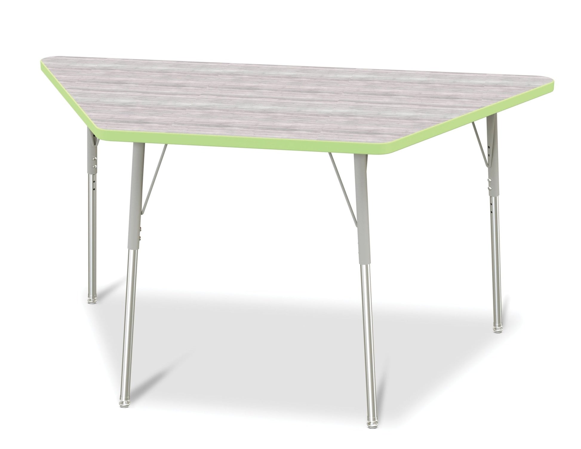 Jonti-Craft Trapezoid Activity Table with Heavy Duty Laminate Top (30" x 60") Height Adjustable Legs - 4th Grade to Adult - SchoolOutlet