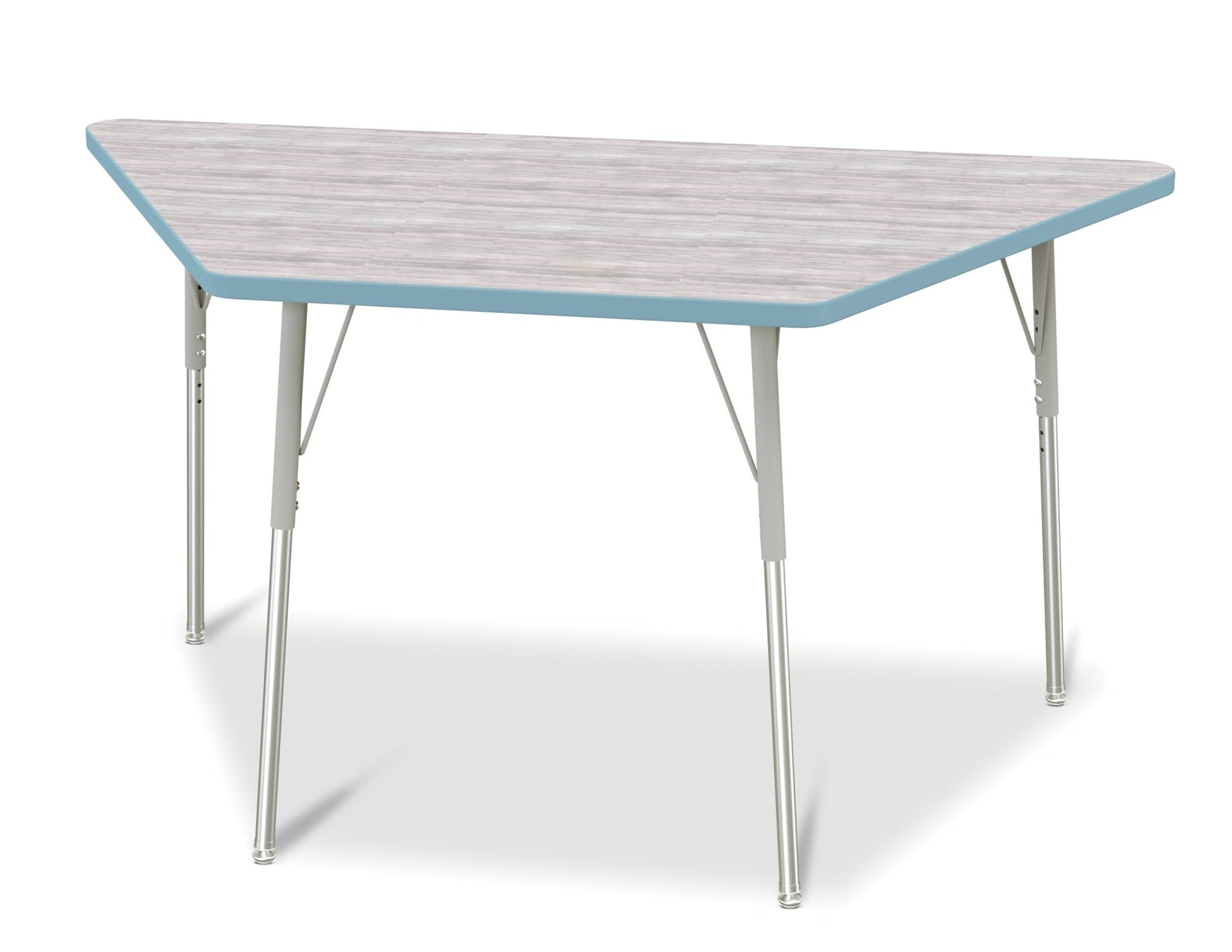 Jonti-Craft Trapezoid Activity Table with Heavy Duty Laminate Top (30" x 60") Height Adjustable Legs - 4th Grade to Adult - SchoolOutlet