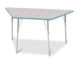 Jonti-Craft Trapezoid Activity Table with Heavy Duty Laminate Top (30" x 60") Height Adjustable Legs -  4th Grade to Adult