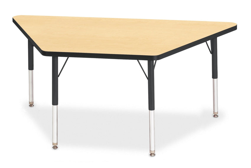 Jonti-Craft Trapezoid Elementary Activity Table with Heavy Duty Laminate Top (30" x 60") Height Adjustable Legs (15" - 24") - SchoolOutlet