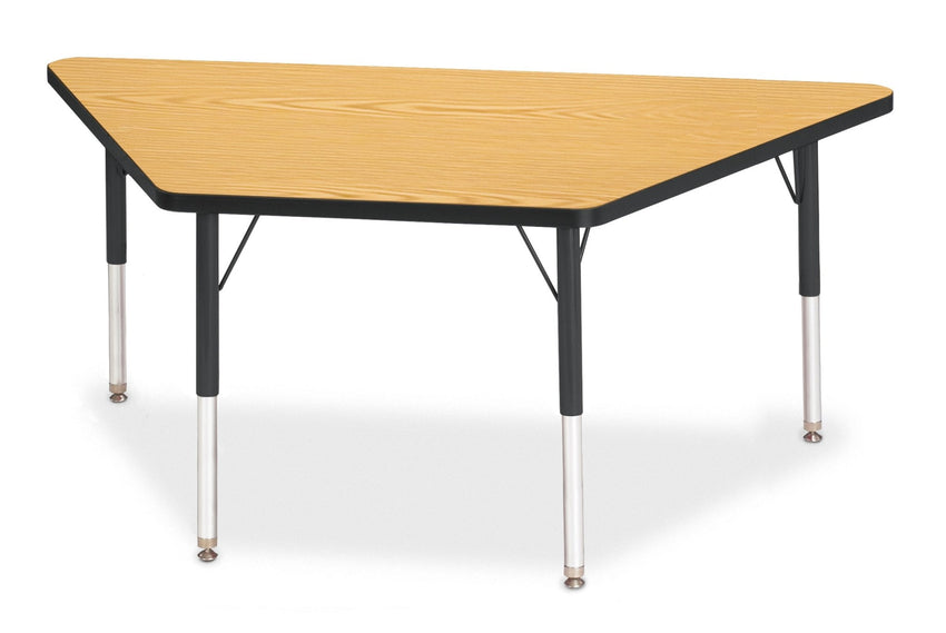 Jonti-Craft Trapezoid Elementary Activity Table with Heavy Duty Laminate Top (30" x 60") Height Adjustable Legs (15" - 24") - SchoolOutlet