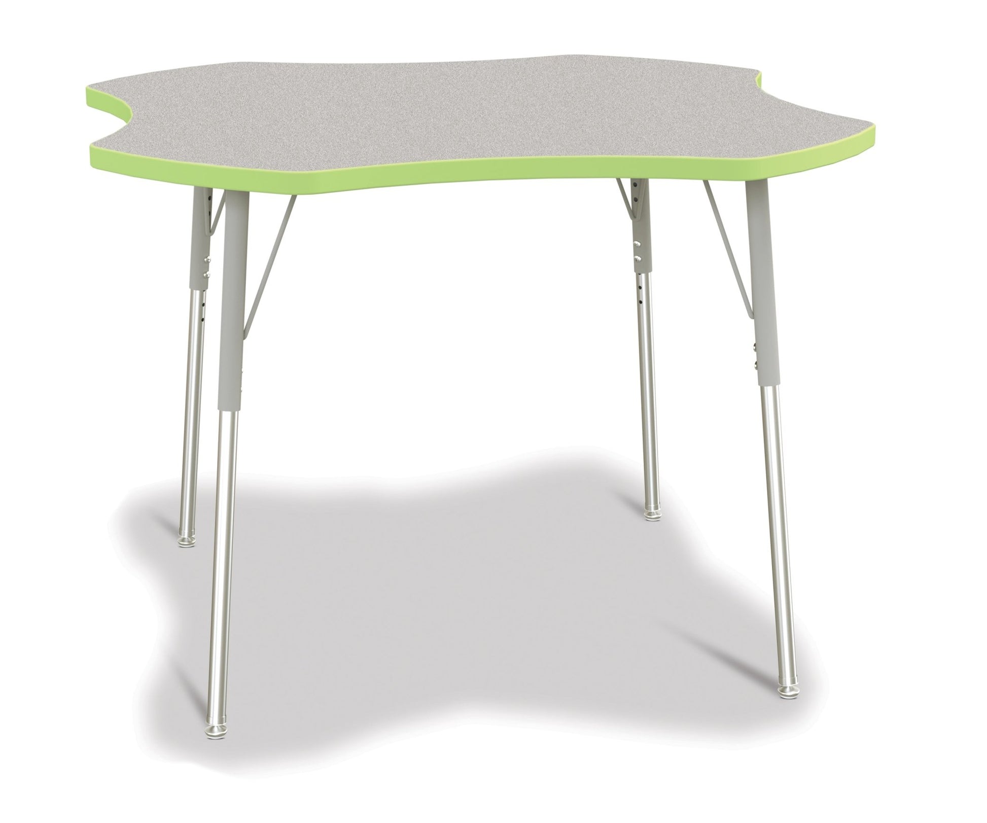 Jonti-Craft Four-Leaf Activity Table with Heavy Duty Laminate Top and Height Adjustable Legs - 4th Grade to Adult - SchoolOutlet