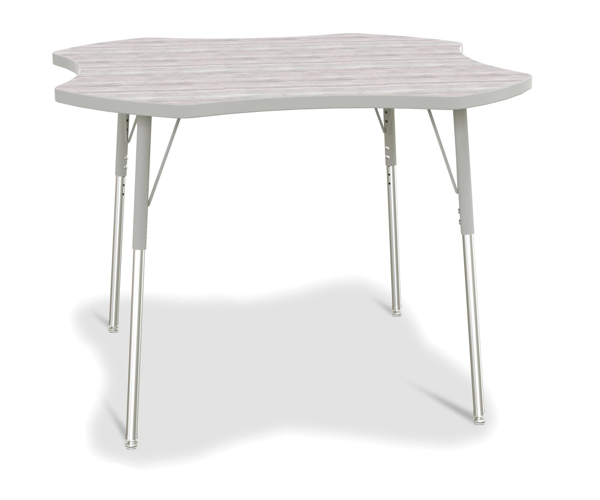 Jonti-Craft Four-Leaf Activity Table with Heavy Duty Laminate Top and Height Adjustable Legs - 4th Grade to Adult - SchoolOutlet