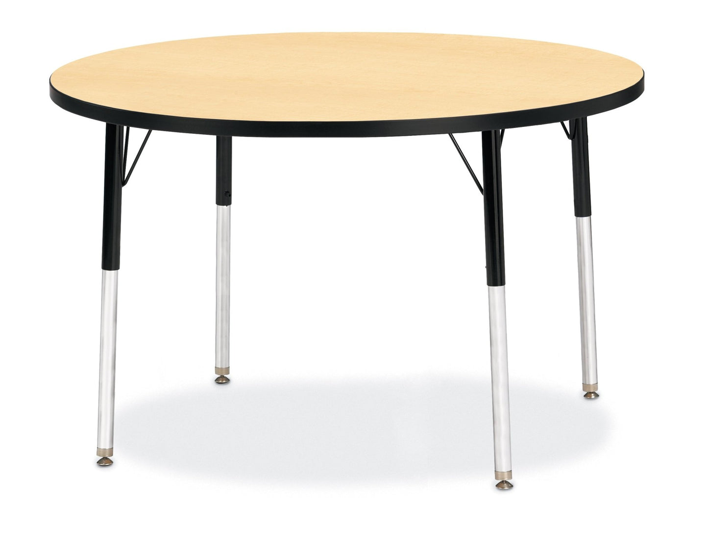Jonti-Craft Round Activity Table with Heavy Duty Laminate Top 42" Diameter - Height Adjustable Legs - 4th Grade to Adult - SchoolOutlet