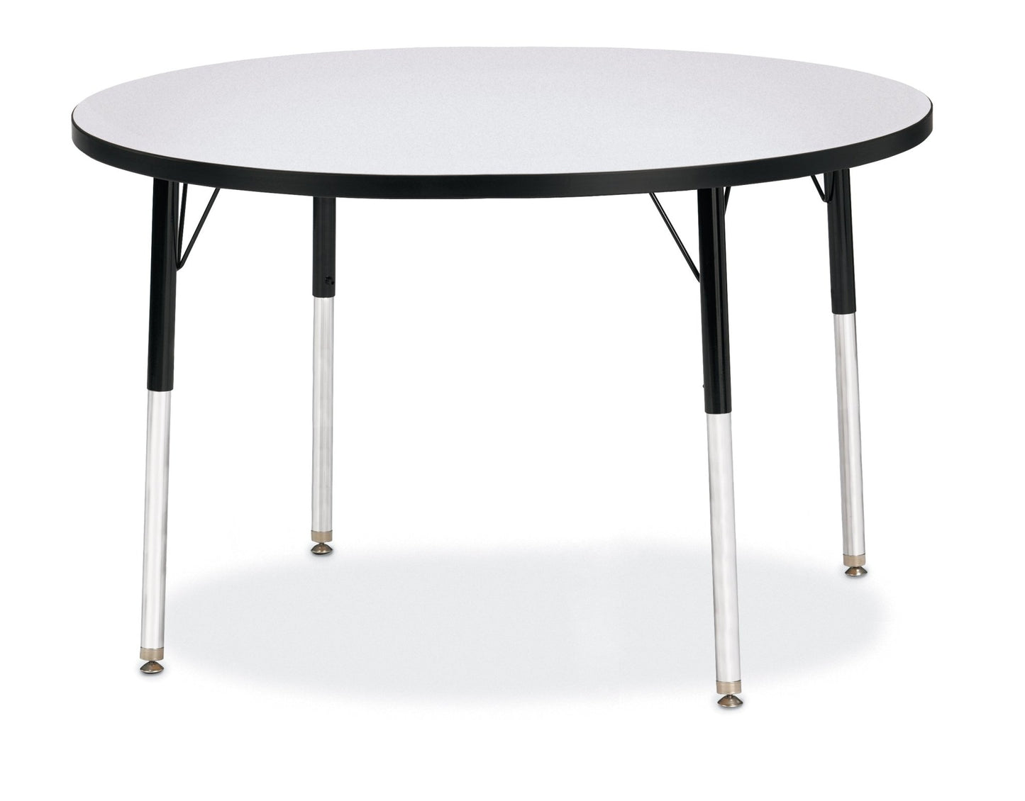 Jonti-Craft Round Activity Table with Heavy Duty Laminate Top 42" Diameter - Height Adjustable Legs - 4th Grade to Adult - SchoolOutlet
