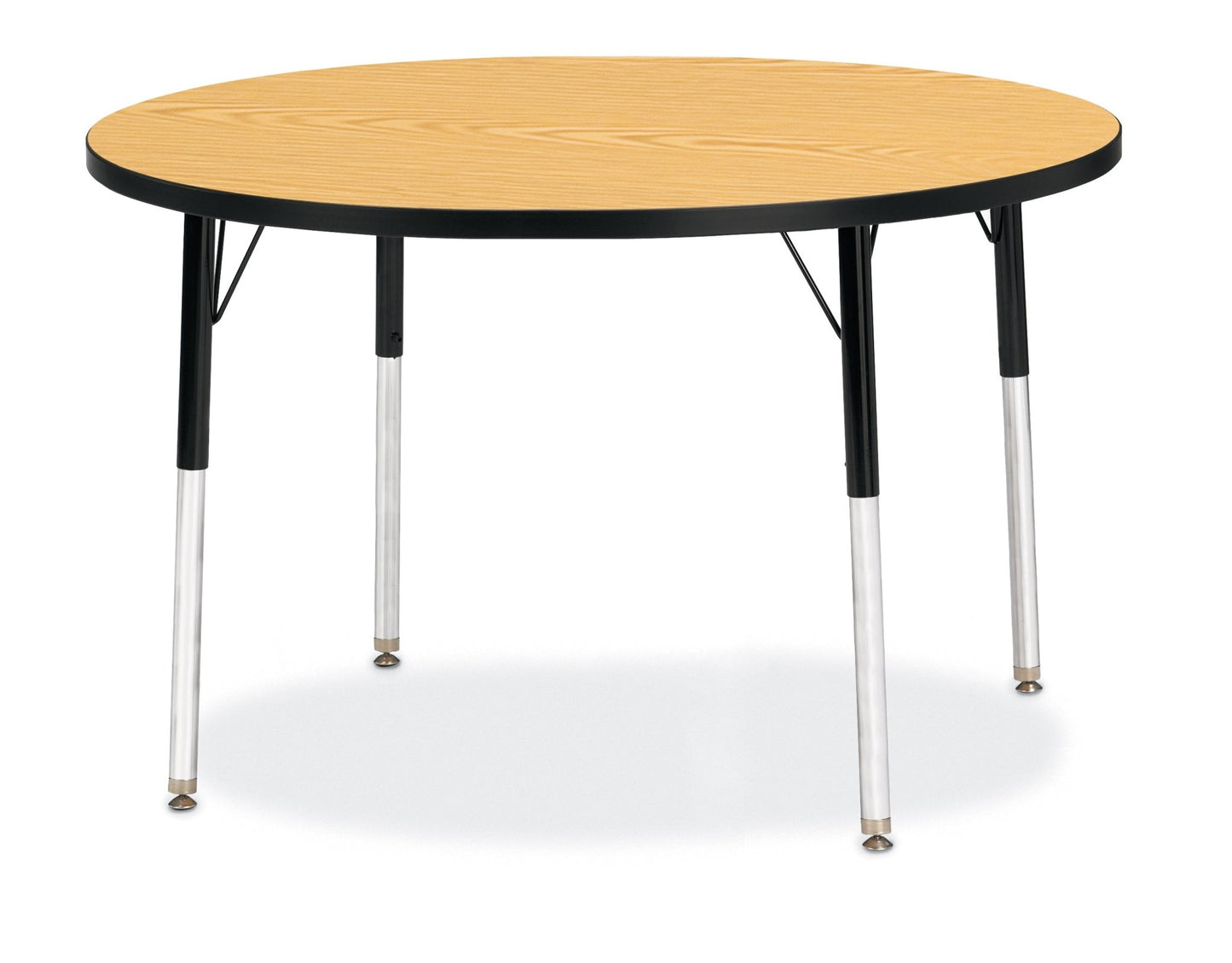 Jonti-Craft Round Activity Table with Heavy Duty Laminate Top 42" Diameter - Height Adjustable Legs - 4th Grade to Adult - SchoolOutlet