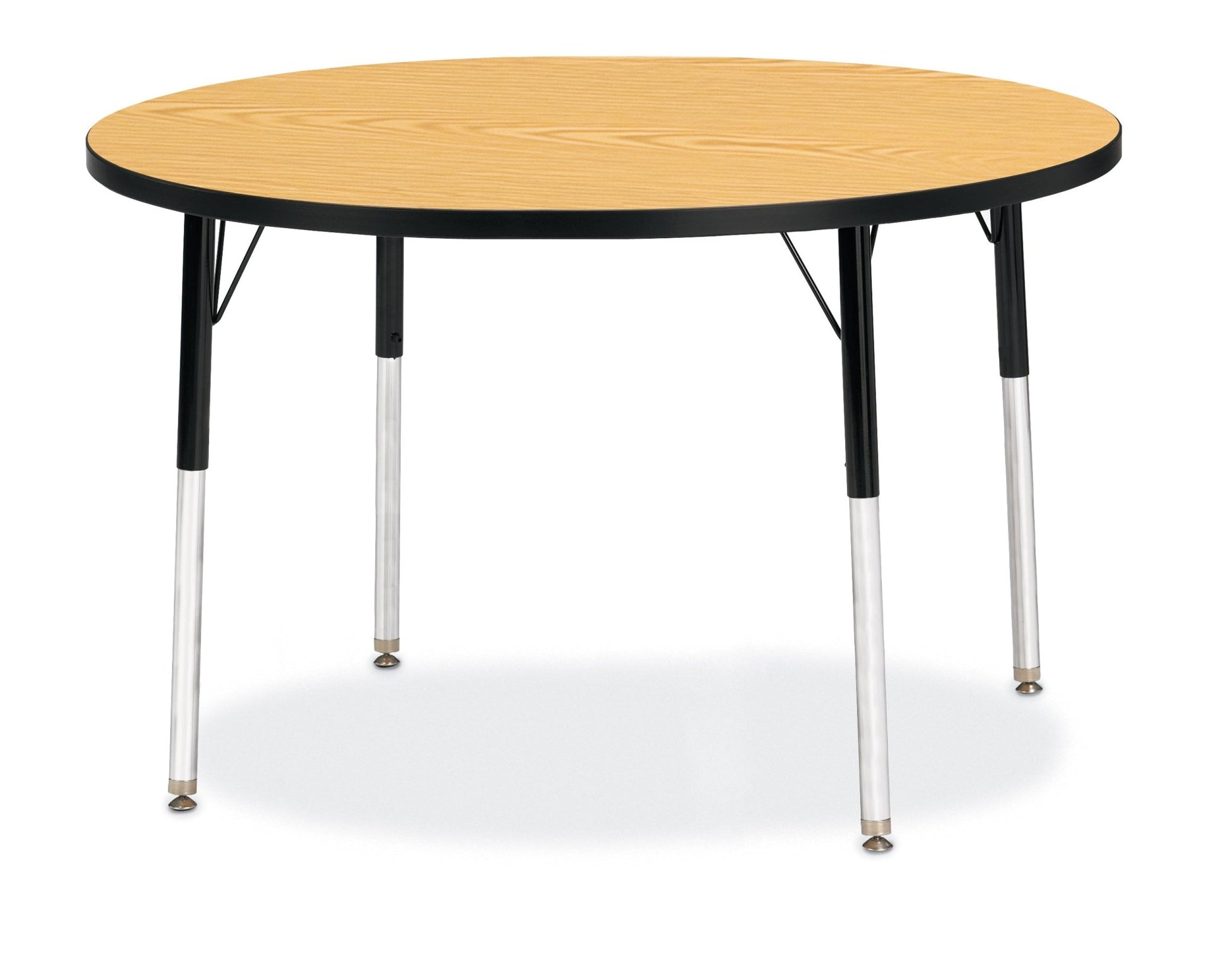 Jonti-Craft Round Activity Table with Heavy Duty Laminate Top 42" Diameter - Height Adjustable Legs - 4th Grade to Adult - SchoolOutlet
