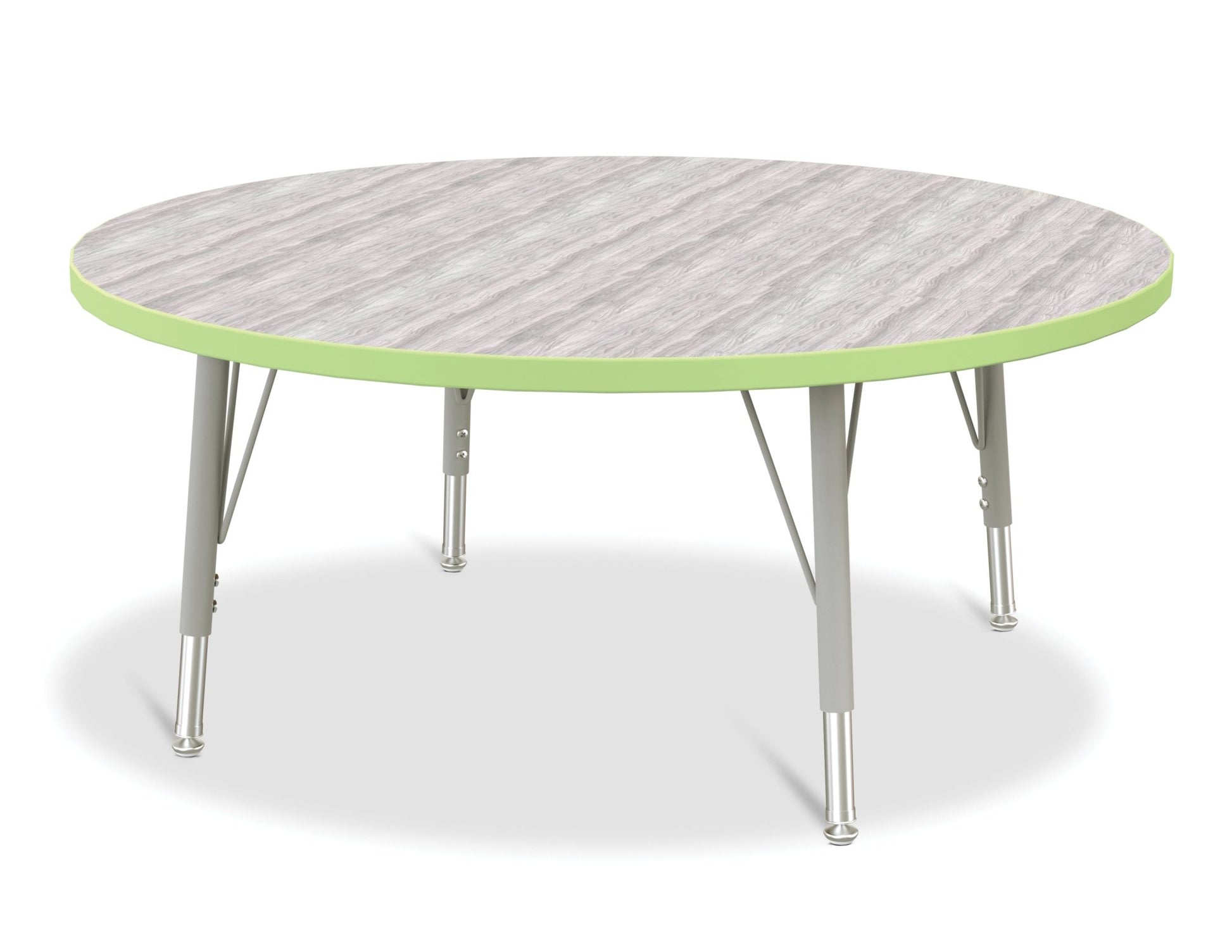 Jonti-Craft Round Elementary Activity Table Laminate Top 42" Diameter - Height Adjustable Legs (15" - 24") - SchoolOutlet