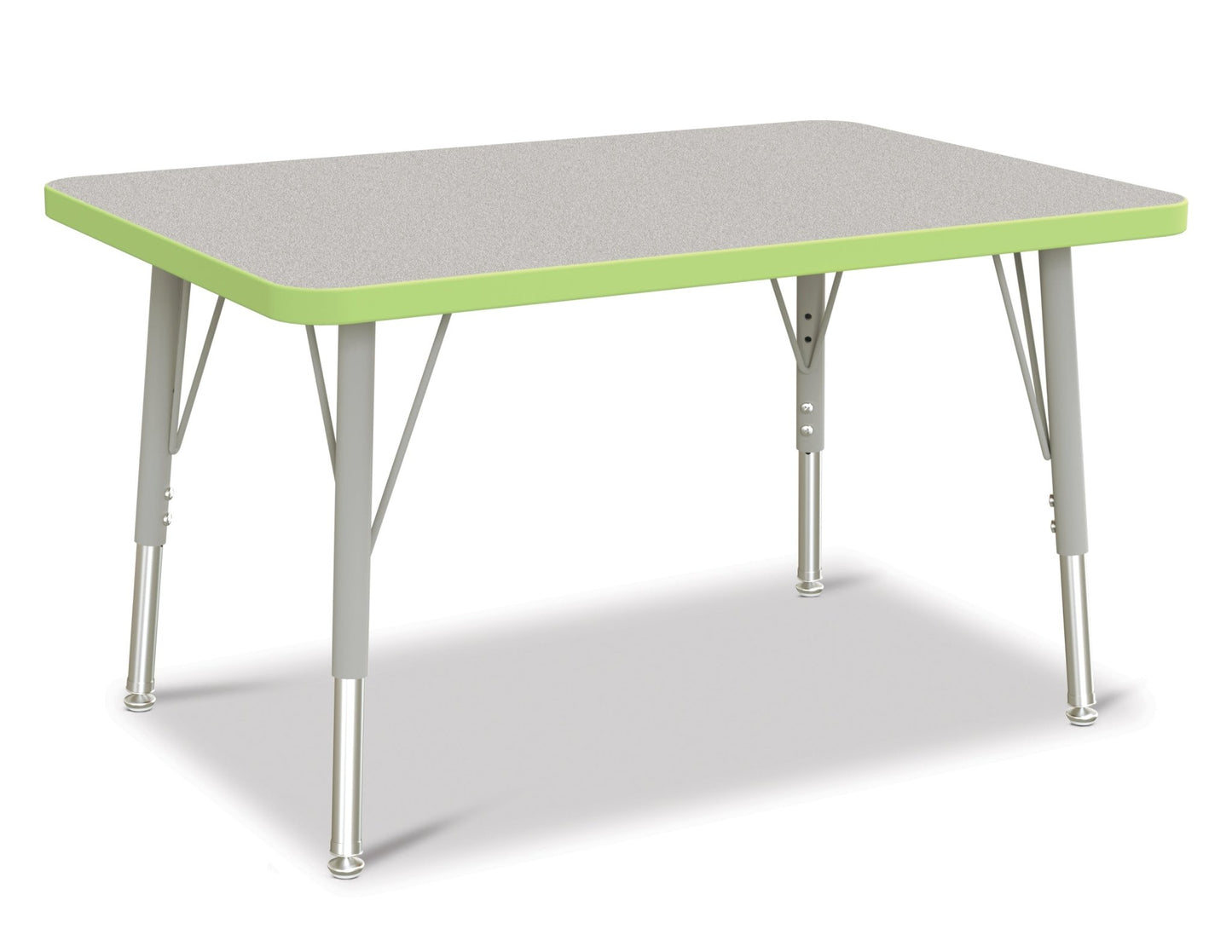 Jonti-Craft Rectangle Elementary Activity Table with Heavy Duty Laminate Top (24" x 36") - Height Adjustable Legs (15" - 24") - SchoolOutlet