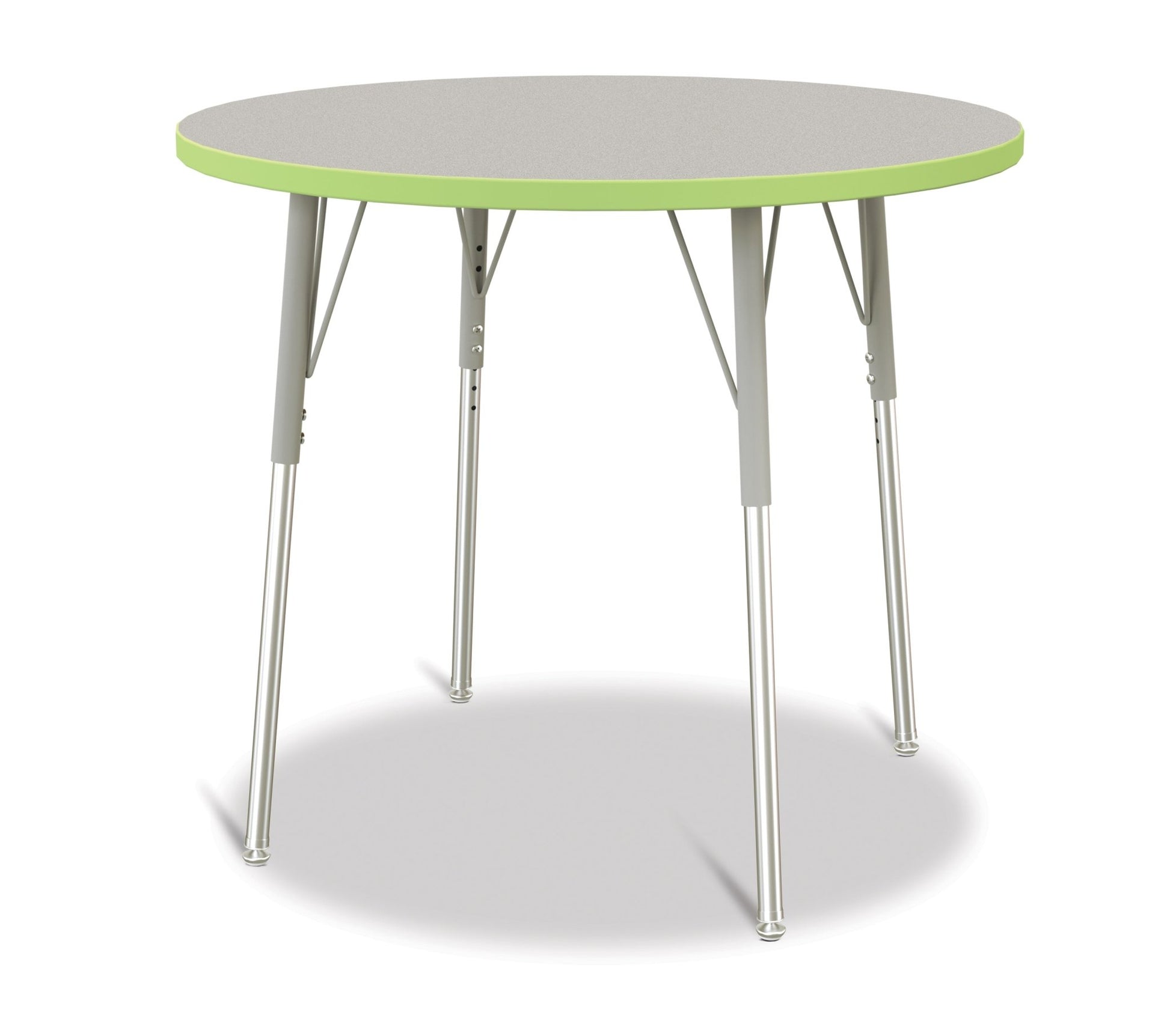 Jonti-Craft Round Activity Table with Heavy Duty Laminate Top 36" Diameter - Height Adjustable Legs - 4th Grade to Adult - SchoolOutlet