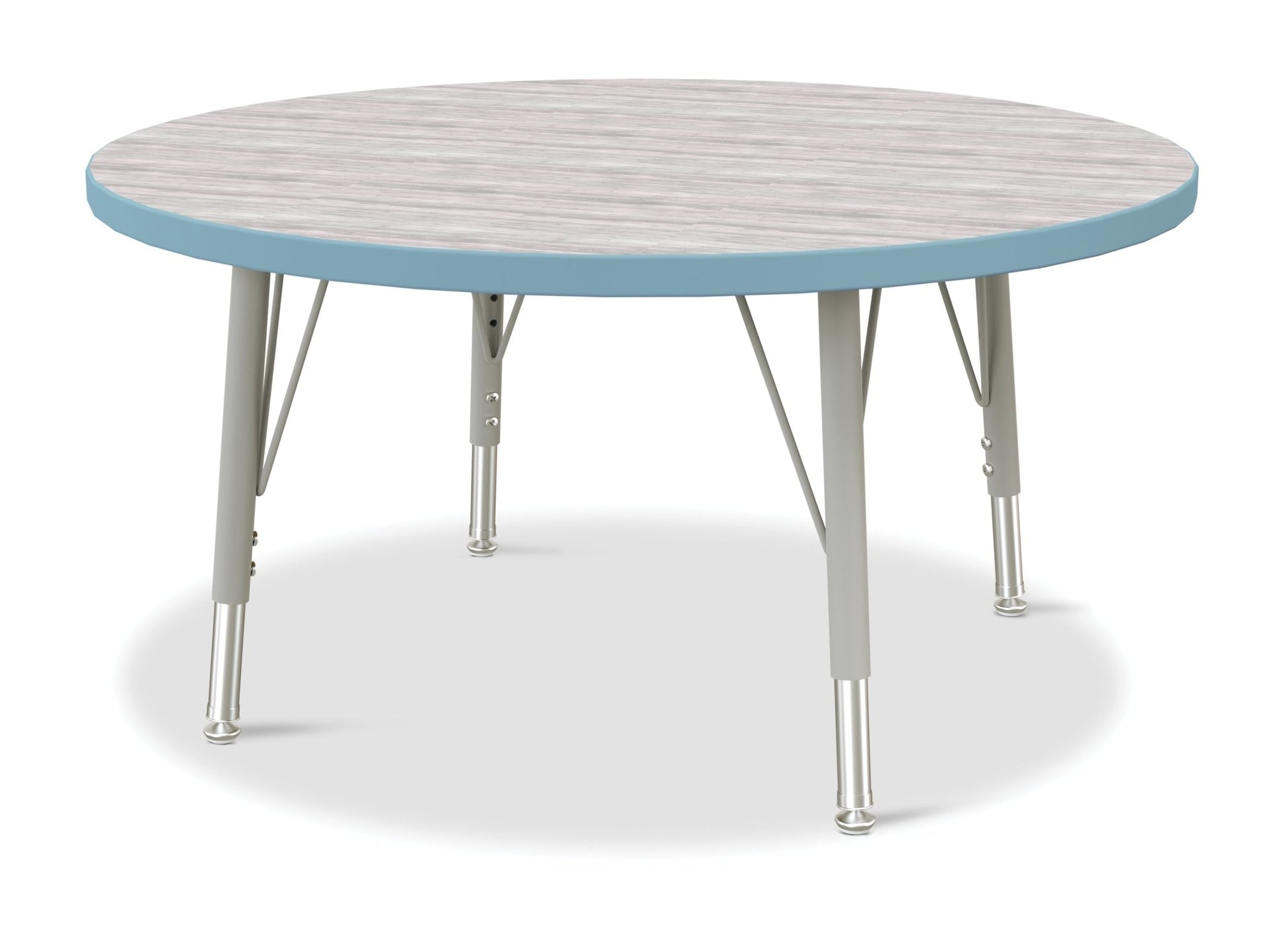 Jonti-Craft Round Elementary Activity Table Laminate Top 36" Diameter - Height Adjustable Legs (15" - 24") - SchoolOutlet