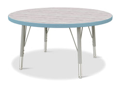 Jonti-Craft Round Elementary Activity Table Laminate Top 36" Diameter - Height Adjustable Legs (15" - 24")