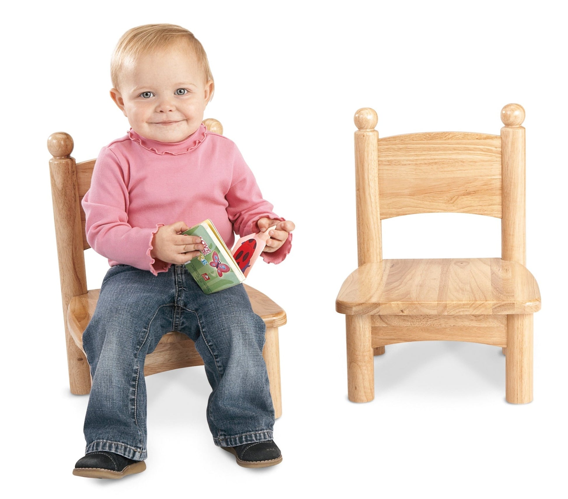 Jonti-Craft Set of Two Wooden Chairs 7" Seat Height (Jonti-Craft JON-8947JC2) - SchoolOutlet