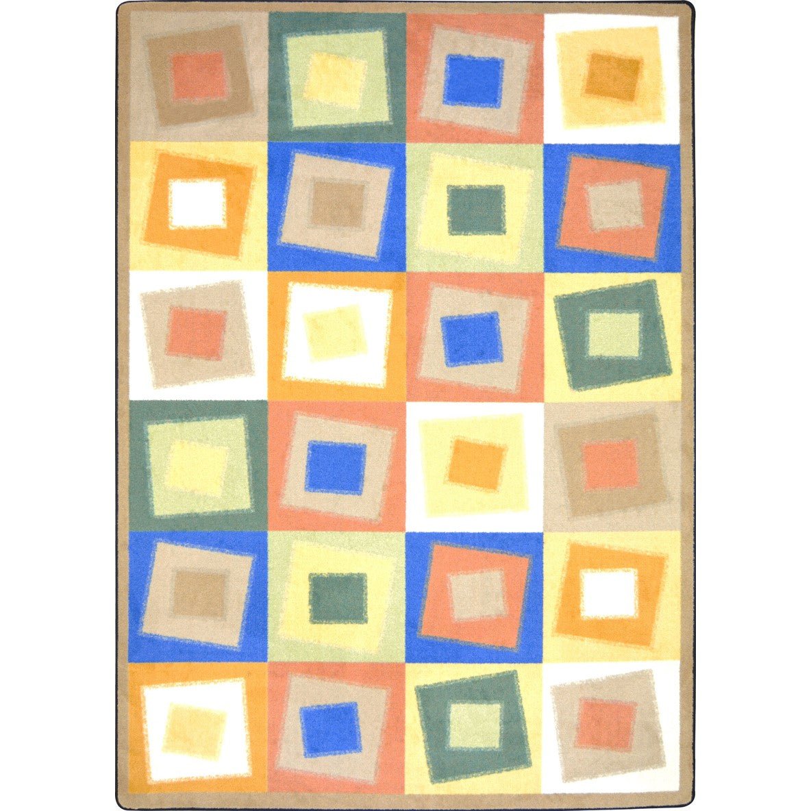 Off Balance Kid Essentials Collection Area Rug for Classrooms and Schools Libraries by Joy Carpets - SchoolOutlet