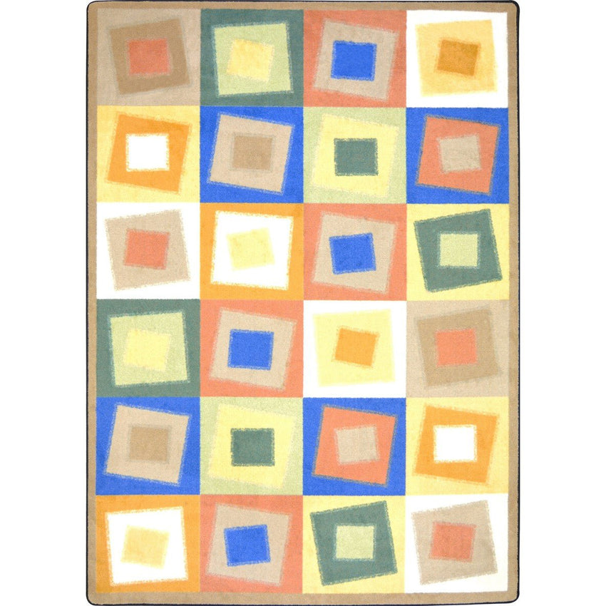 Off Balance Kid Essentials Collection Area Rug for Classrooms and Schools Libraries by Joy Carpets - SchoolOutlet