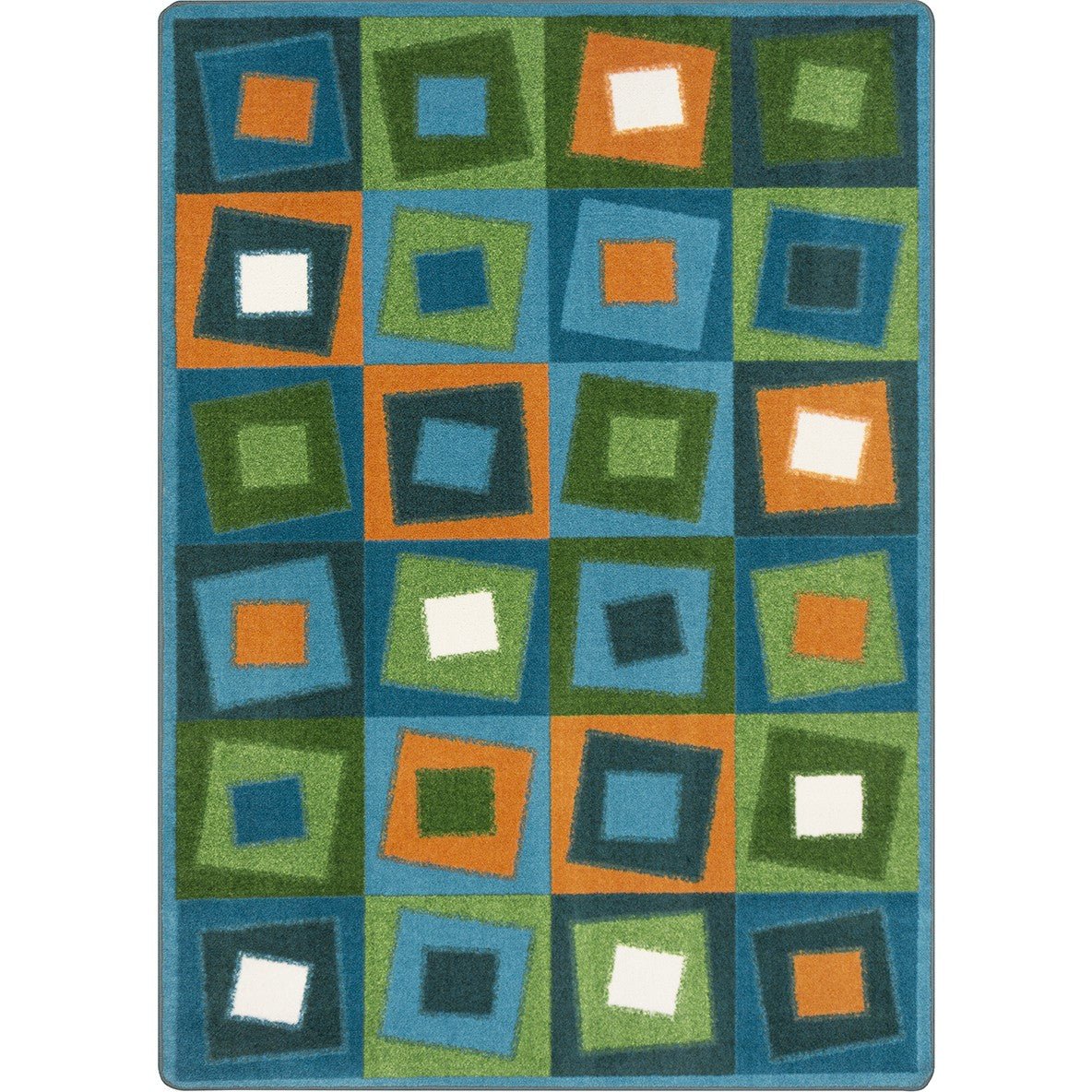 Off Balance Kid Essentials Collection Area Rug for Classrooms and Schools Libraries by Joy Carpets - SchoolOutlet