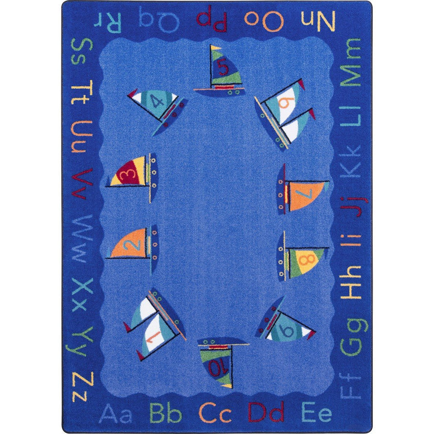 Smooth Sailing Kid Essentials Collection Area Rug for Classrooms and Schools Libraries by Joy Carpets - SchoolOutlet