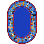 Children of Many Cultures Kid Essentials Collection Area Rug for Classrooms and Schools Libraries by Joy Carpets - SchoolOutlet