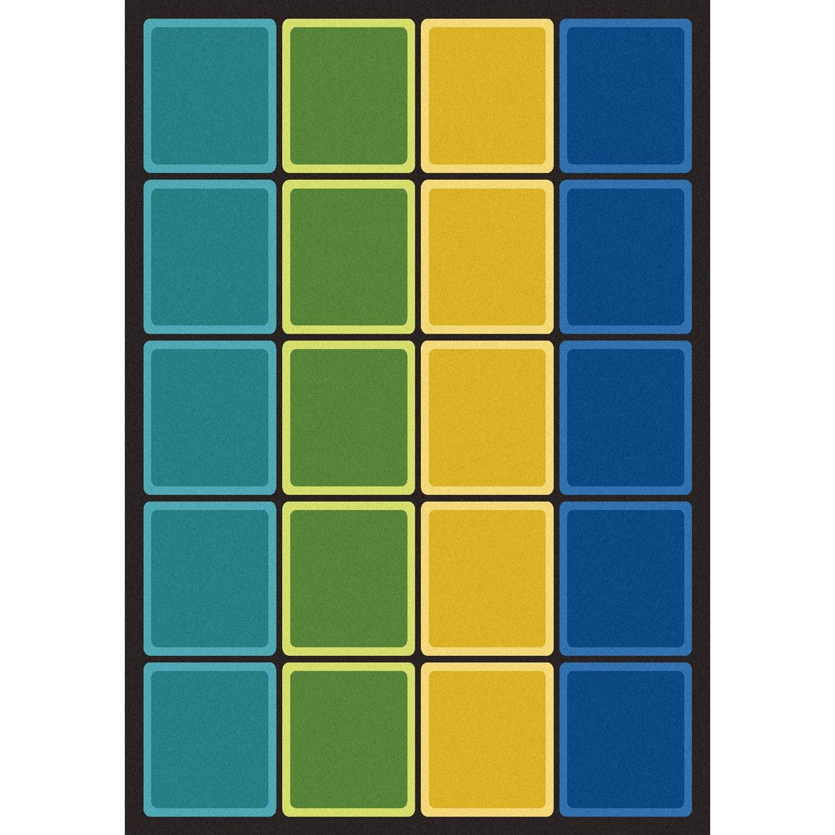 Blocks Abound Kid Essentials Collection Area Rug for Classrooms and Schools Libraries by Joy Carpets - SchoolOutlet